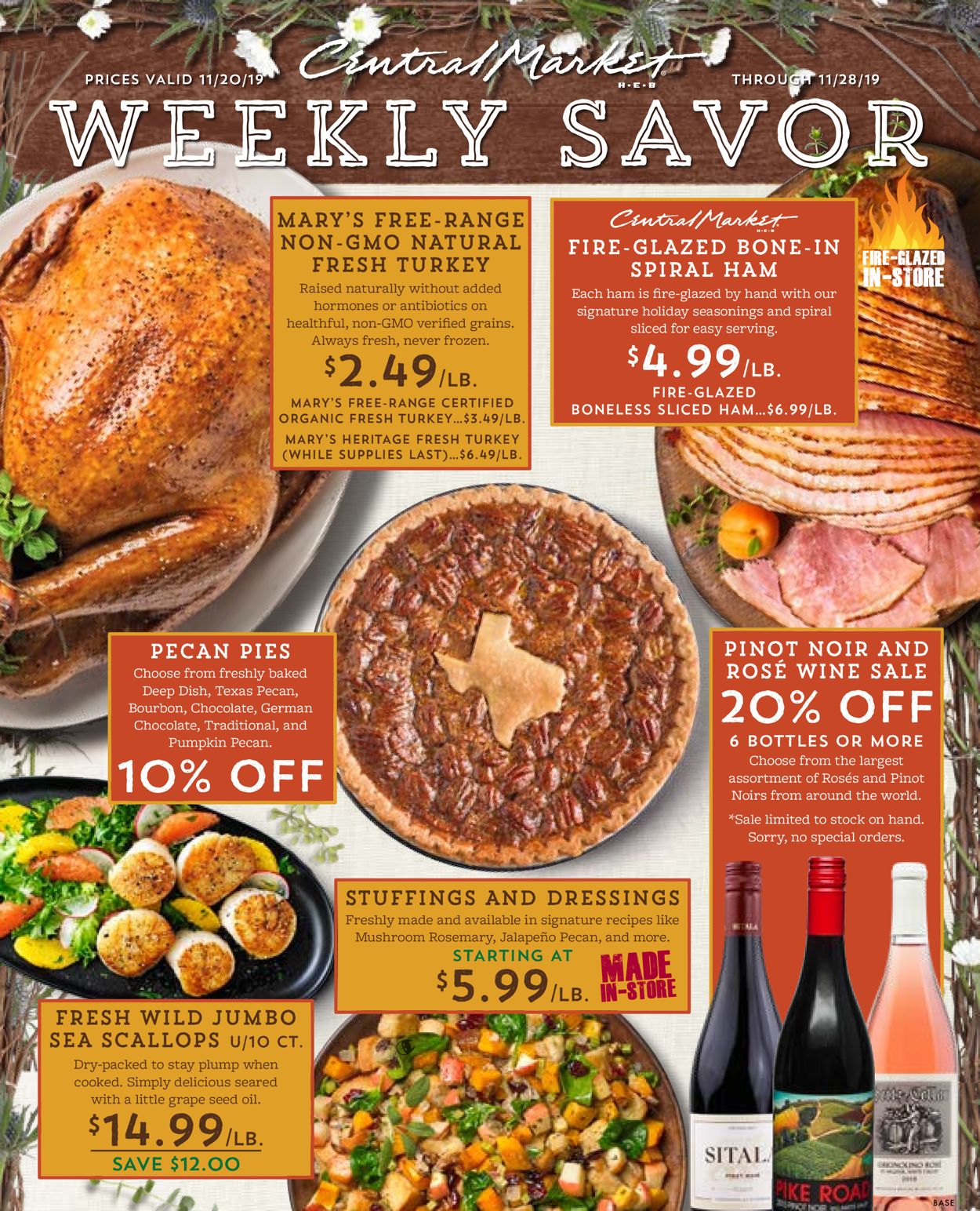 Central Market Weekly Ad Circular - valid 11/20-11/28/2019