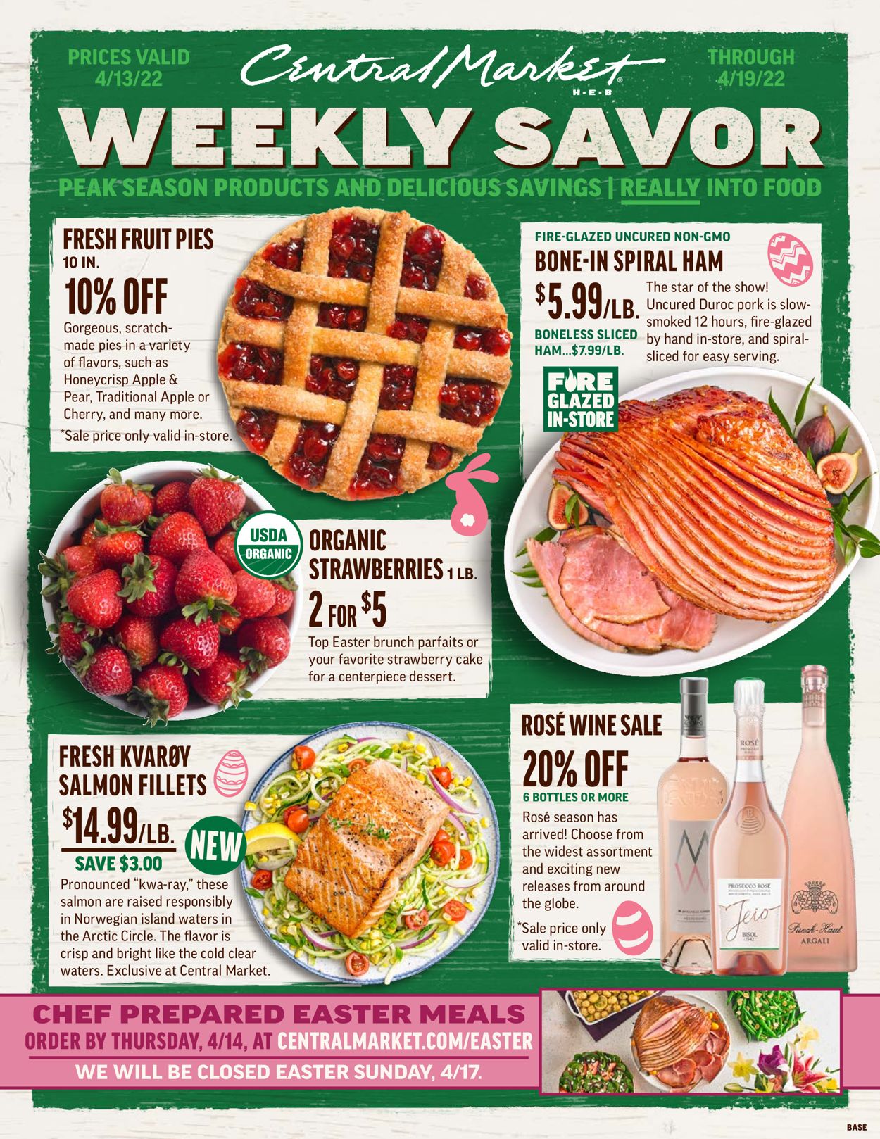 Central Market EASTER 2022 Weekly Ad Circular - valid 04/13-04/19/2022