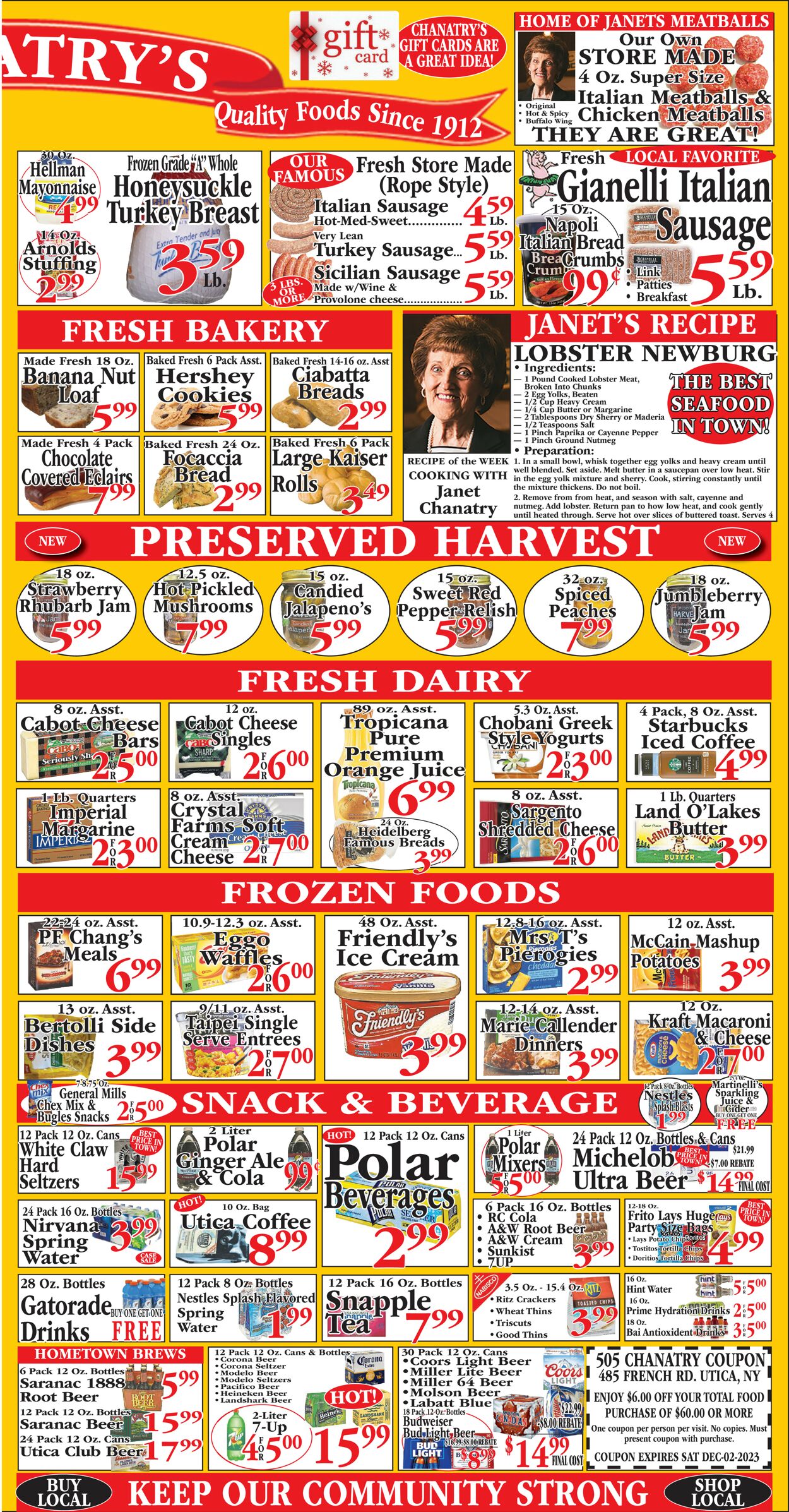 Chanatry's Hometown Market Weekly Ad Circular - valid 11/26-12/03/2023 (Page 3)
