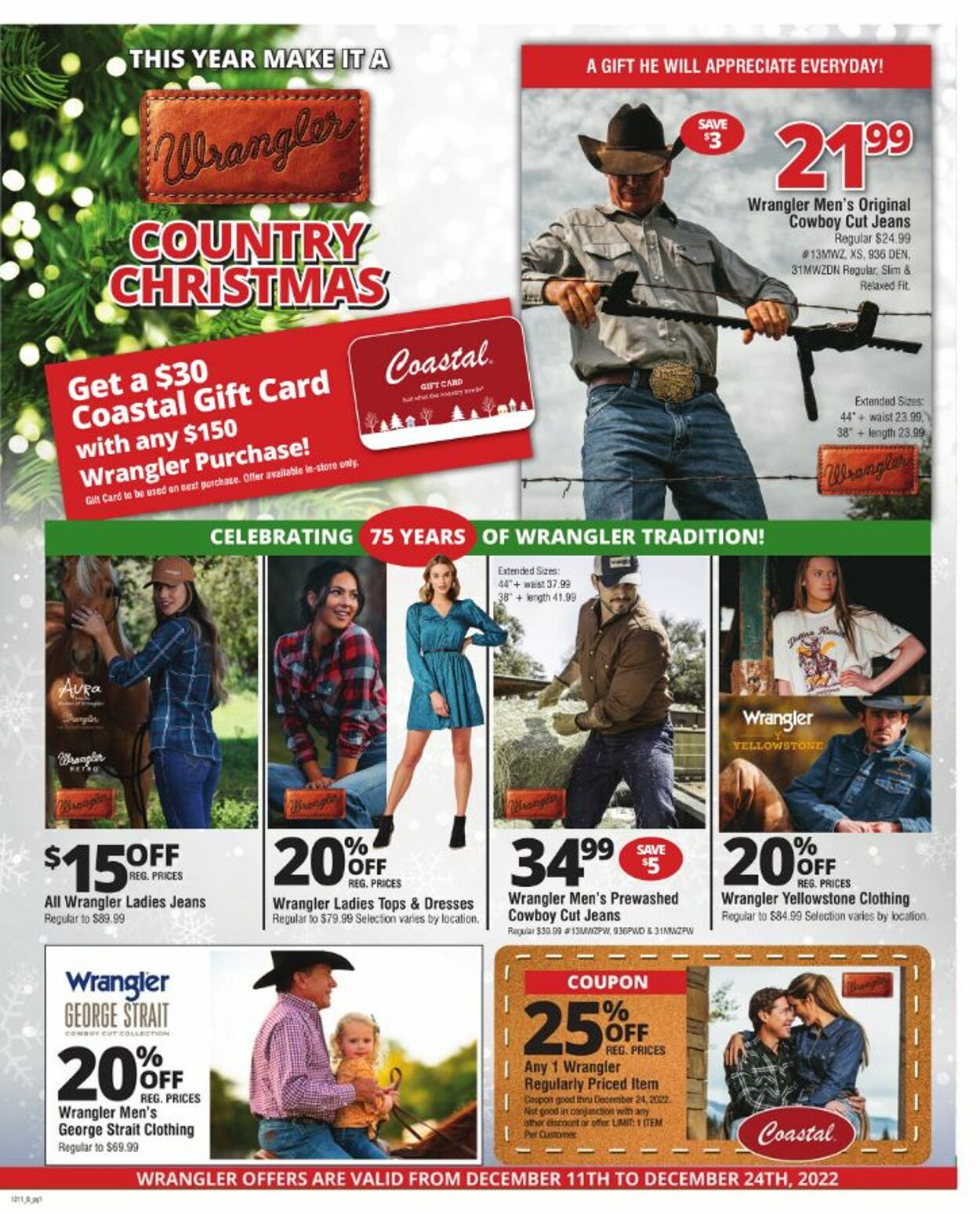 Coastal Farm & Ranch Weekly Ad Circular - valid 12/11-12/24/2022