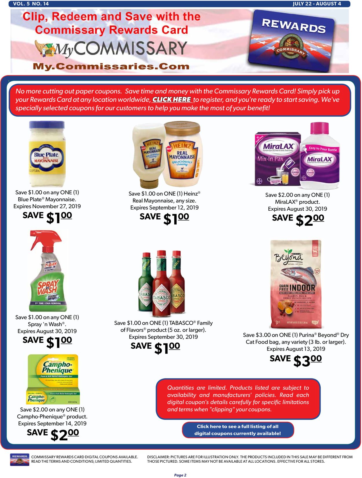 Commissary Weekly Ad Circular - valid 07/22-08/04/2019 (Page 2)