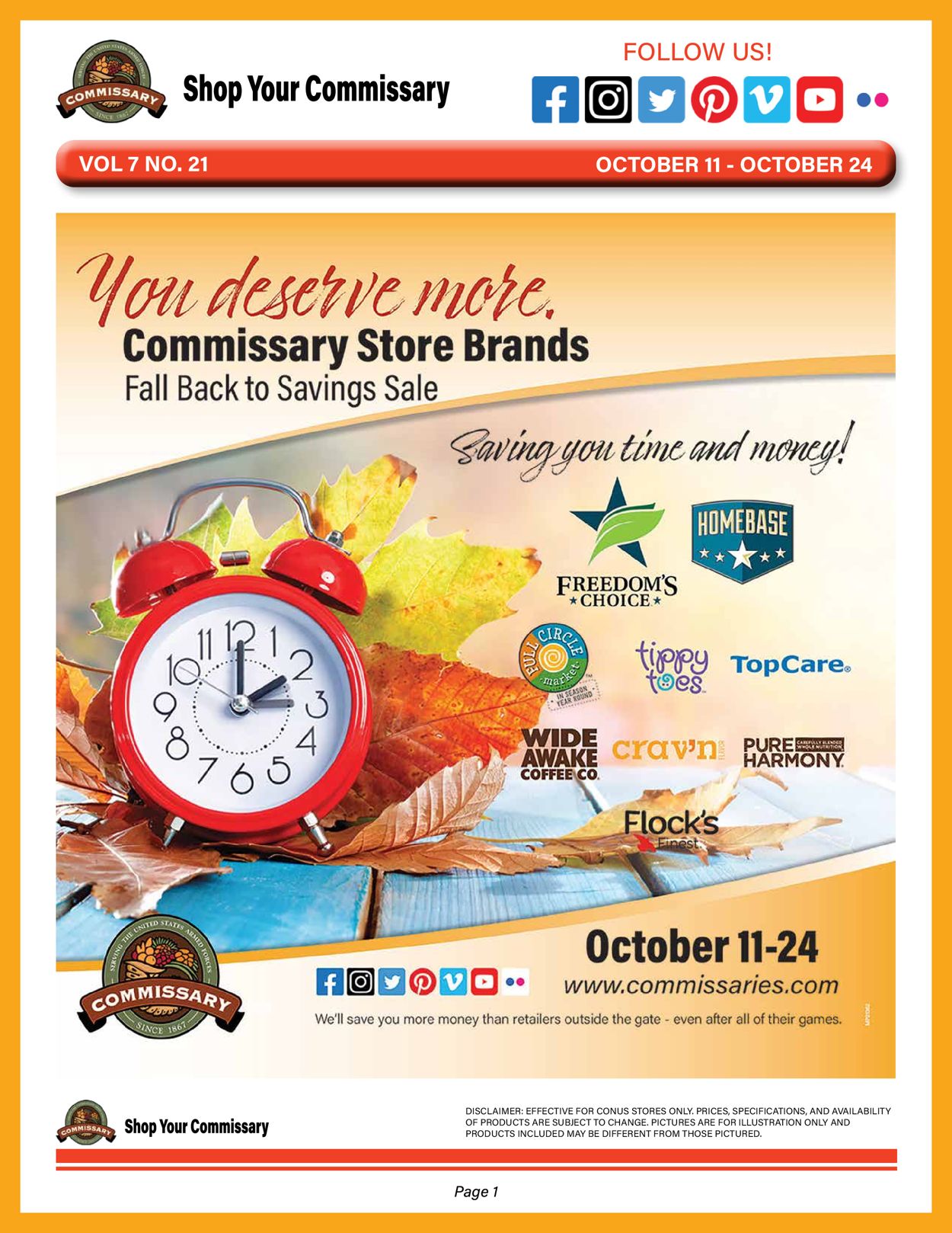 Commissary Weekly Ad Circular - valid 10/11-10/24/2021