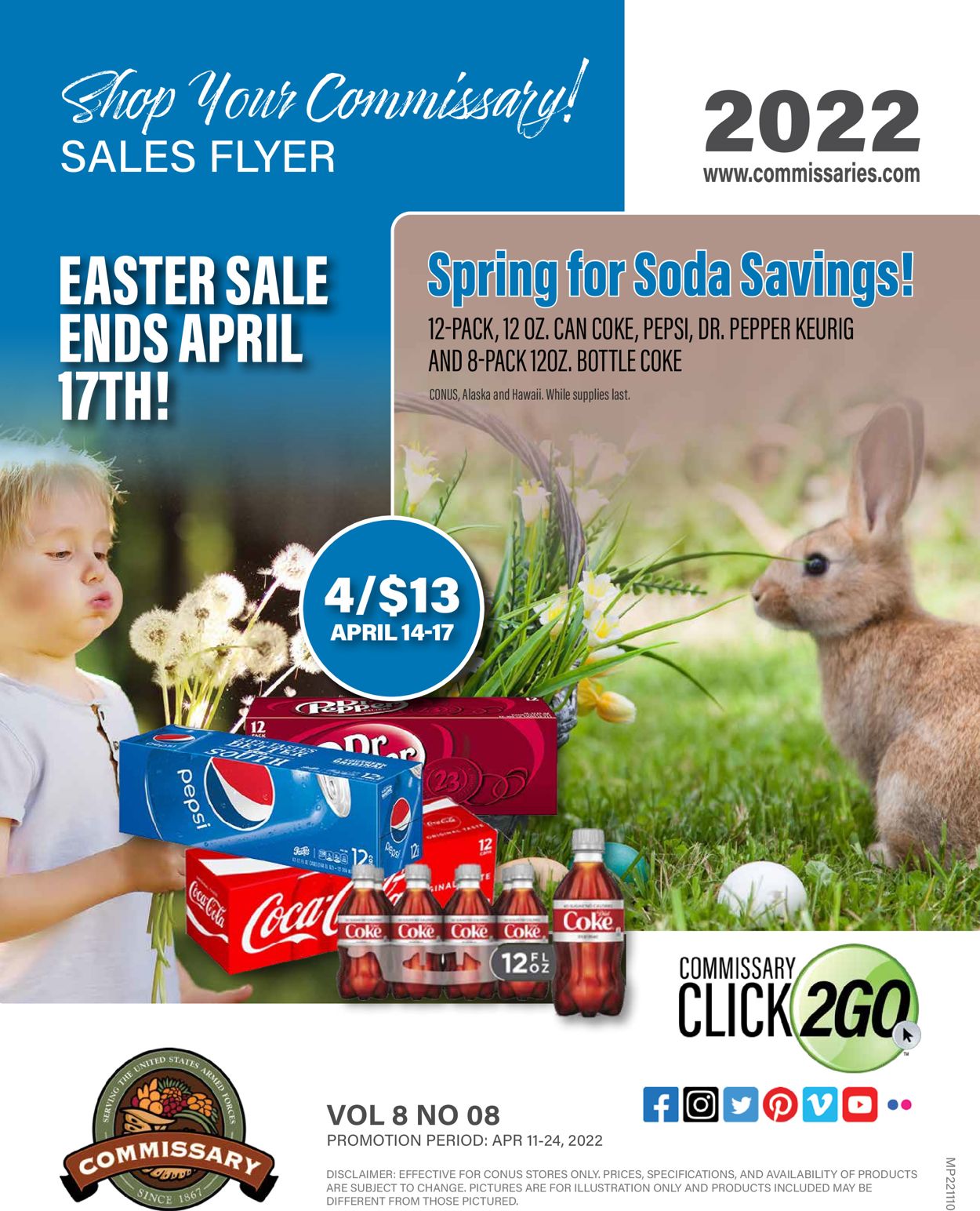 Commissary EASTER 2022 Weekly Ad Circular - valid 04/11-04/24/2022