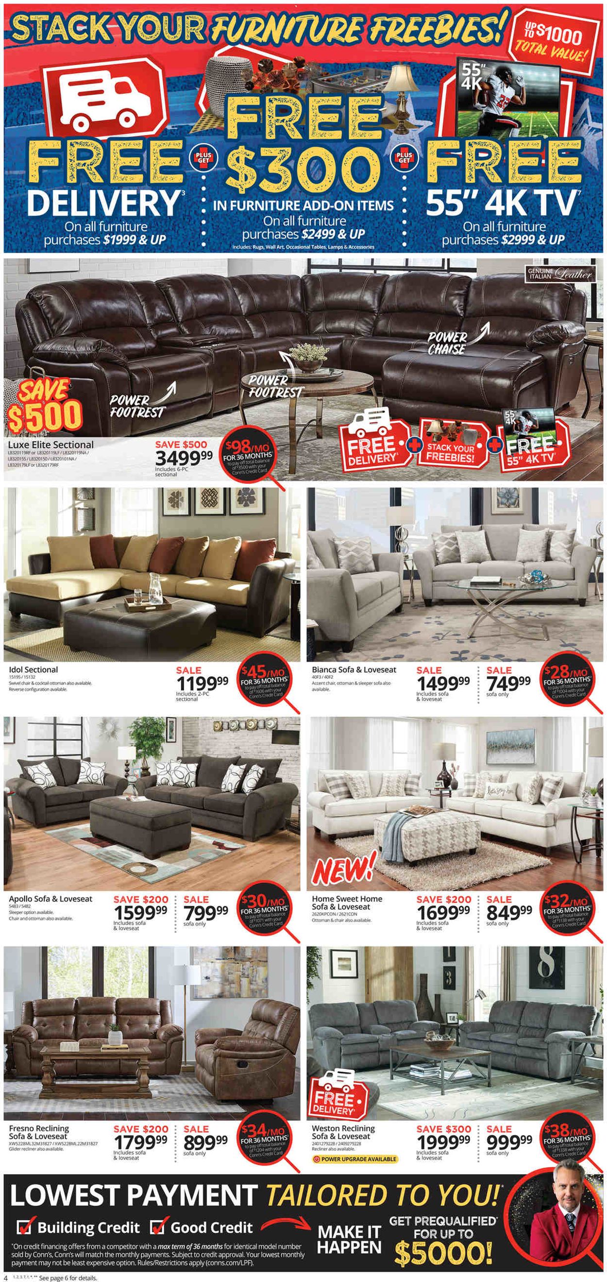 Conn's Home Plus Weekly Ad Circular - valid 09/06-09/12/2020 (Page 4)