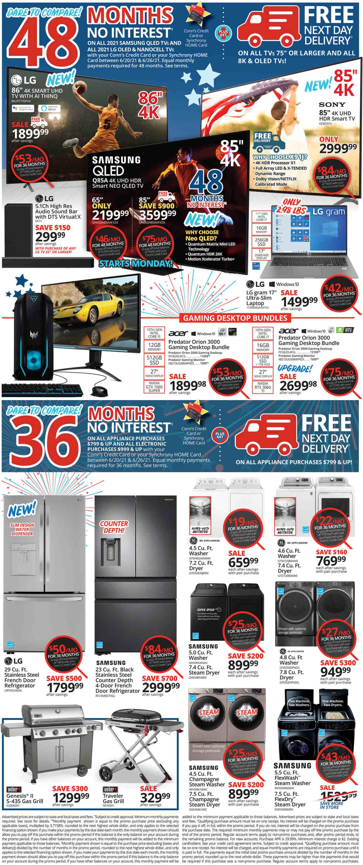 Conn's Home Plus Weekly Ad Circular - valid 06/20-06/26/2021 (Page 2)
