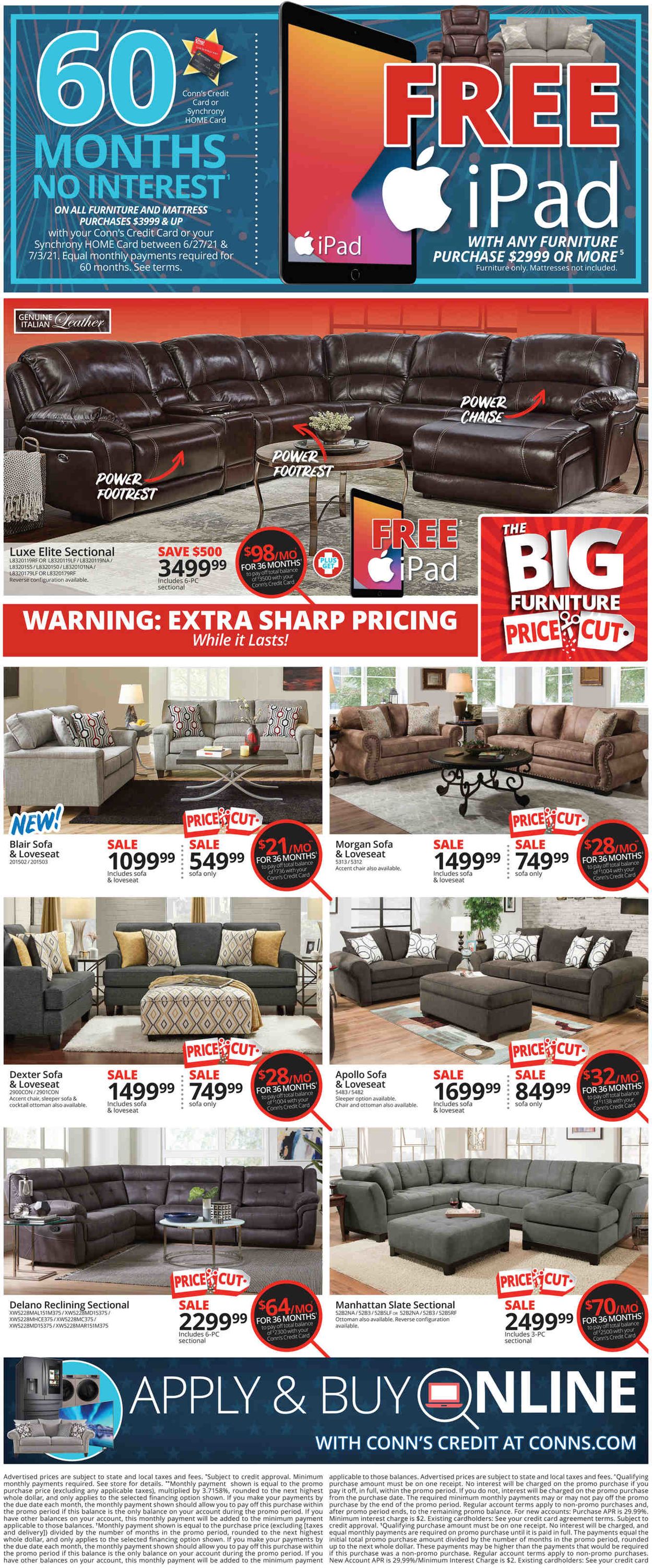Conn's Home Plus Weekly Ad Circular - valid 06/27-07/03/2021 (Page 2)