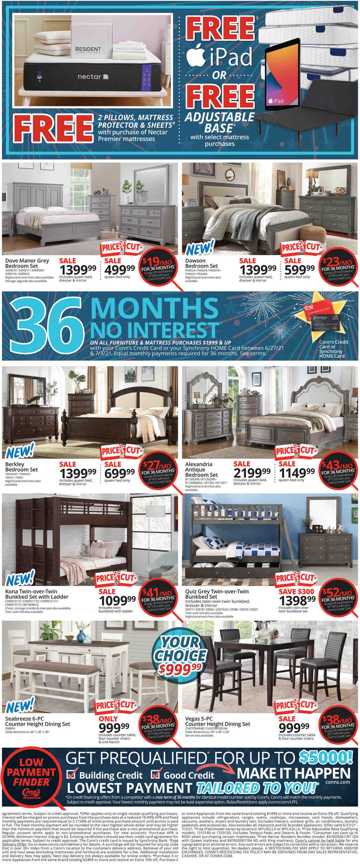 Conn's Home Plus Weekly Ad Circular - valid 06/27-07/03/2021 (Page 3)
