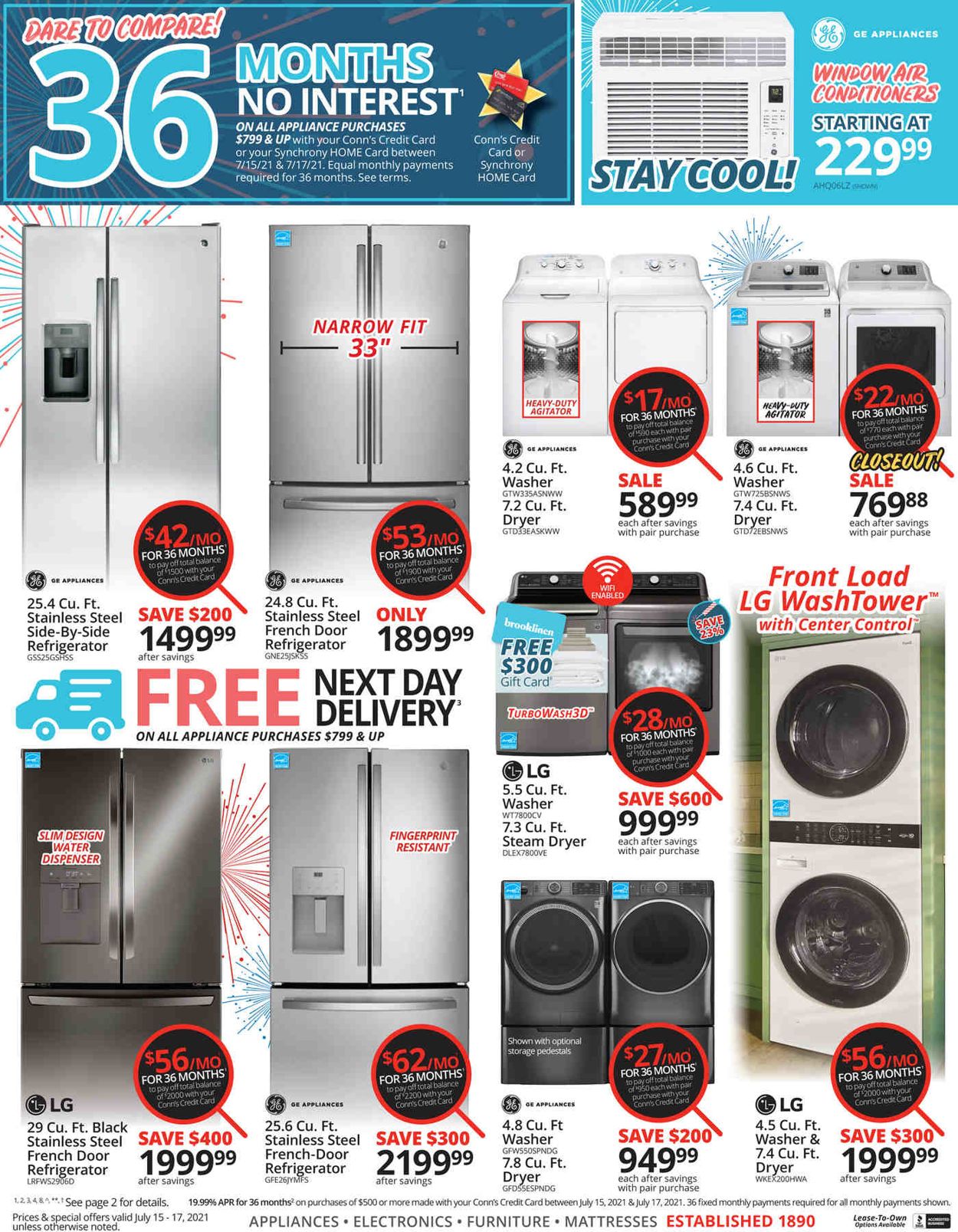 Conn's Home Plus Weekly Ad Circular - valid 07/15-07/17/2021 (Page 4)