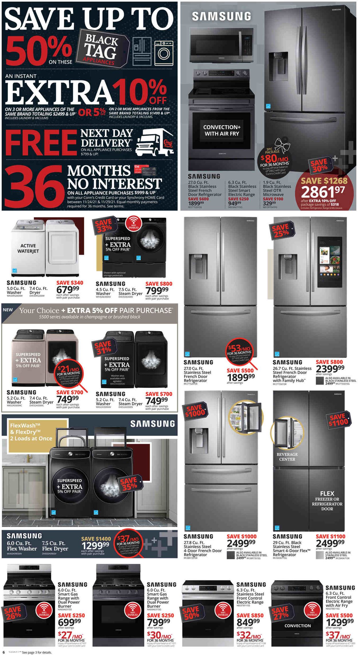 Conn's Home Plus BLACK FRIDAY WEEKEND  2021 Weekly Ad Circular - valid 11/24-11/29/2021 (Page 6)
