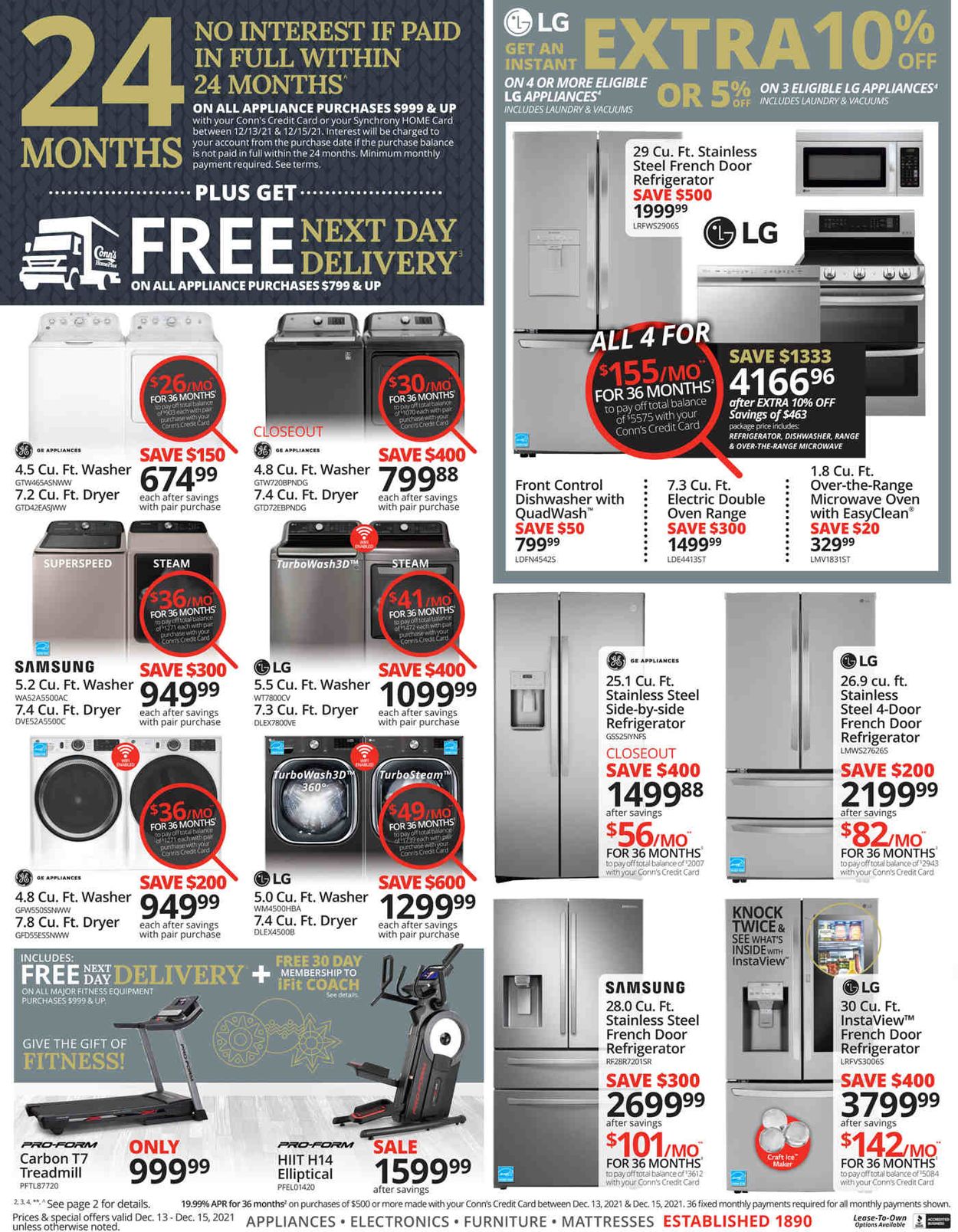 Conn's Home Plus Weekly Ad Circular - valid 12/13-12/15/2021 (Page 4)
