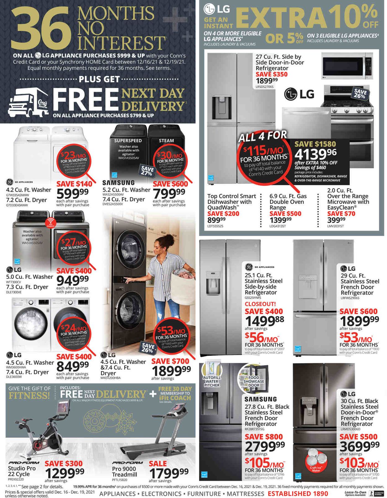 Conn's Home Plus Weekly Ad Circular - valid 12/16-12/19/2021 (Page 4)