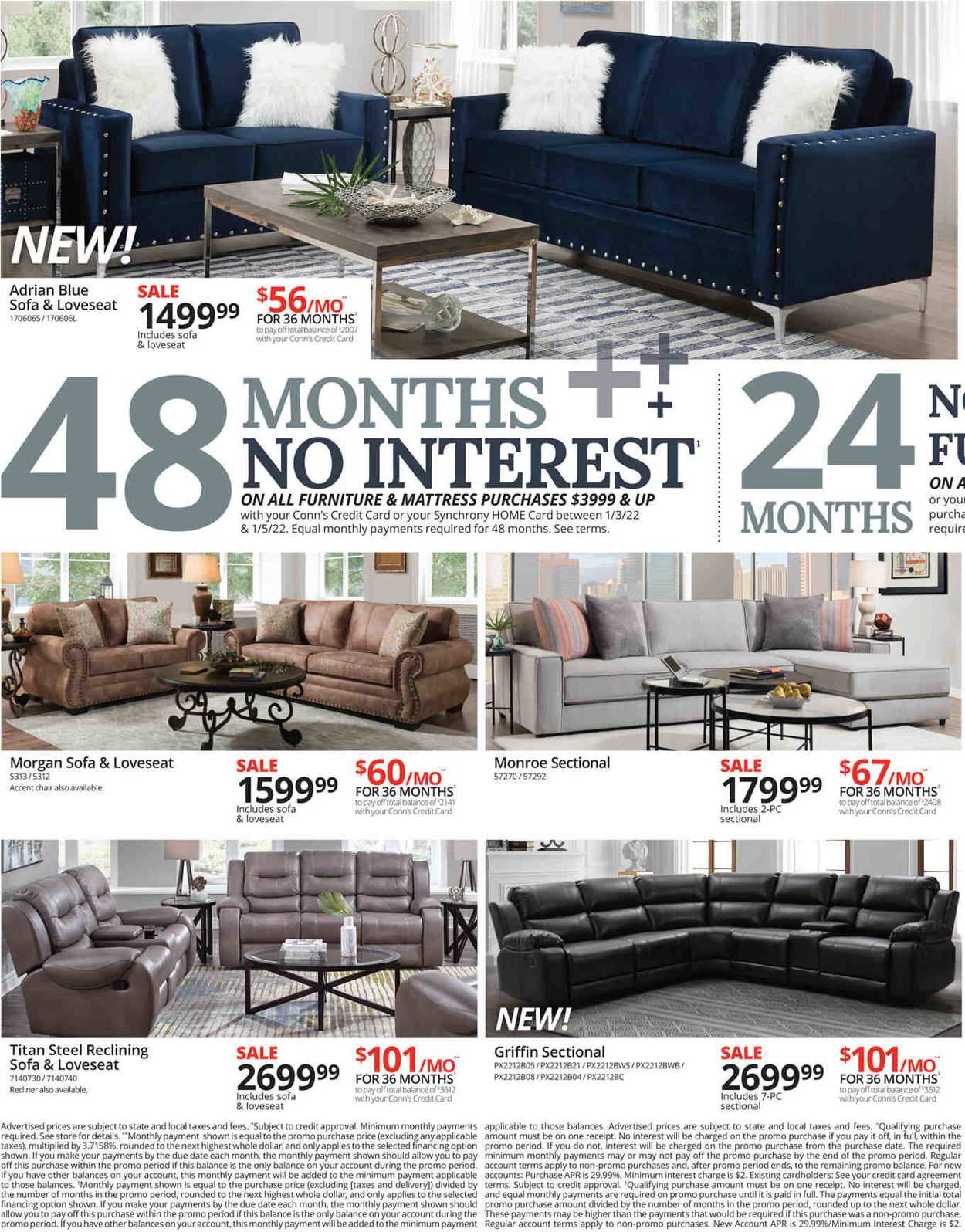 Conn's Home Plus Weekly Ad Circular - valid 01/03-01/05/2022 (Page 2)