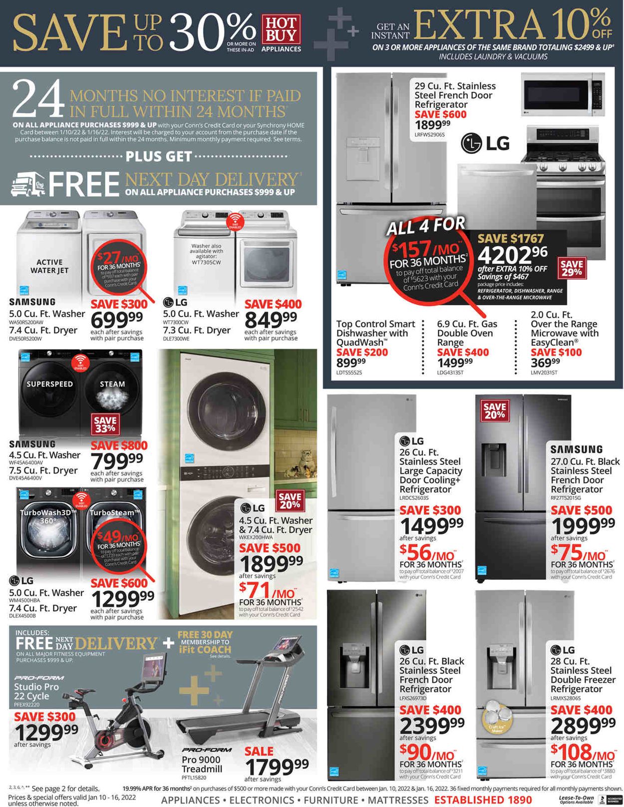 Conn's Home Plus Weekly Ad Circular - valid 01/10-01/16/2022 (Page 4)