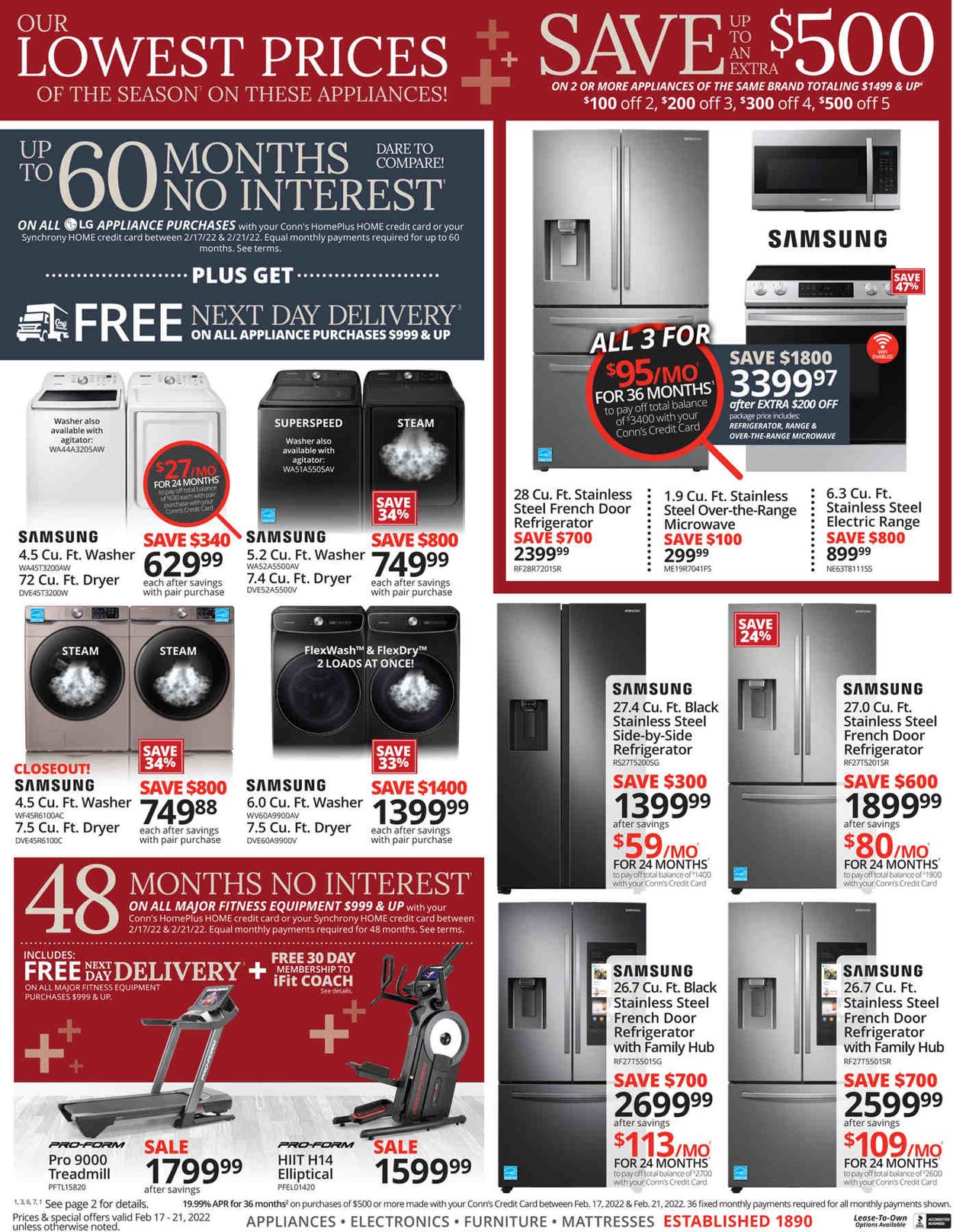 Conn's Home Plus Weekly Ad Circular - valid 02/17-02/21/2022 (Page 4)