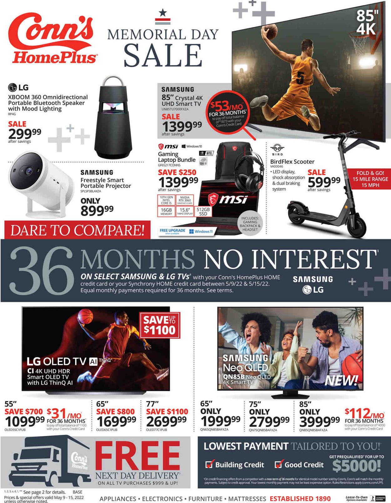 Conn's Home Plus Weekly Ad Circular - valid 05/09-05/15/2022