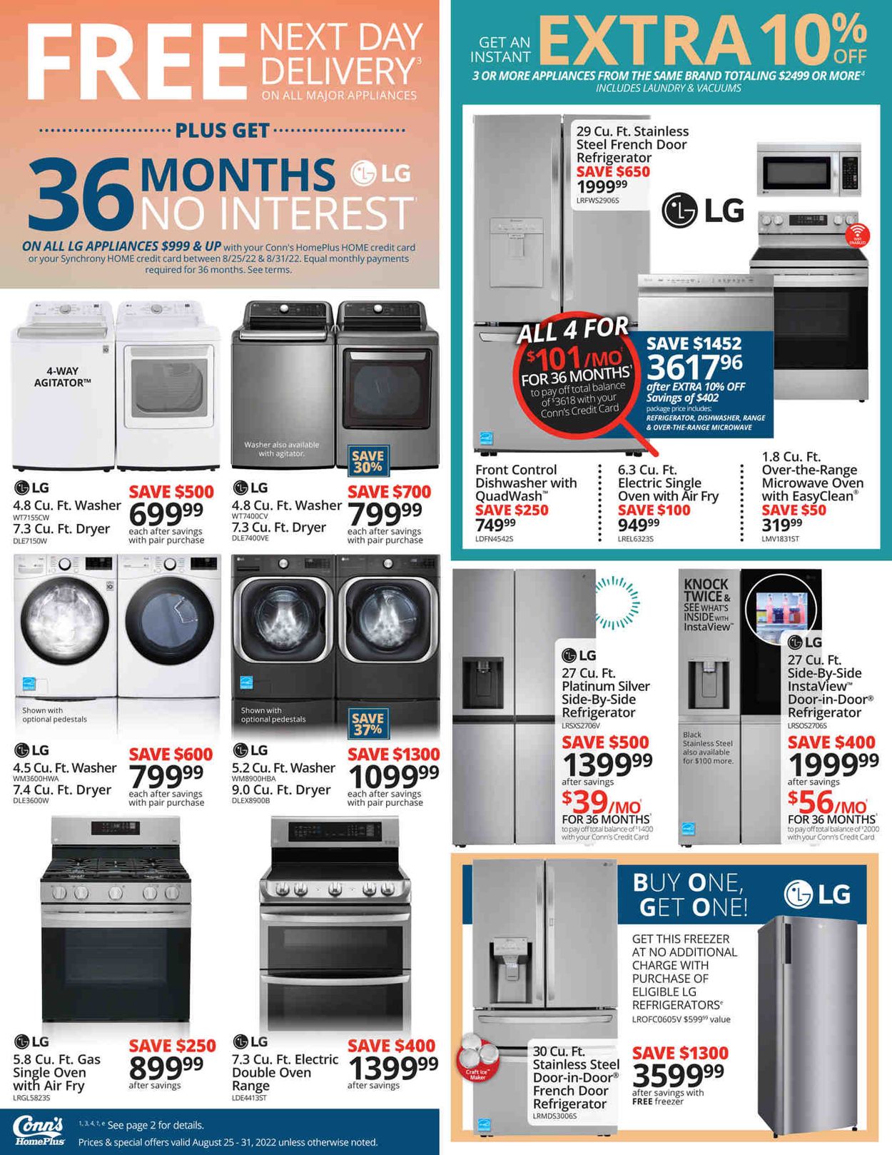 Conn's Home Plus Weekly Ad Circular - valid 08/25-08/31/2022 (Page 5)