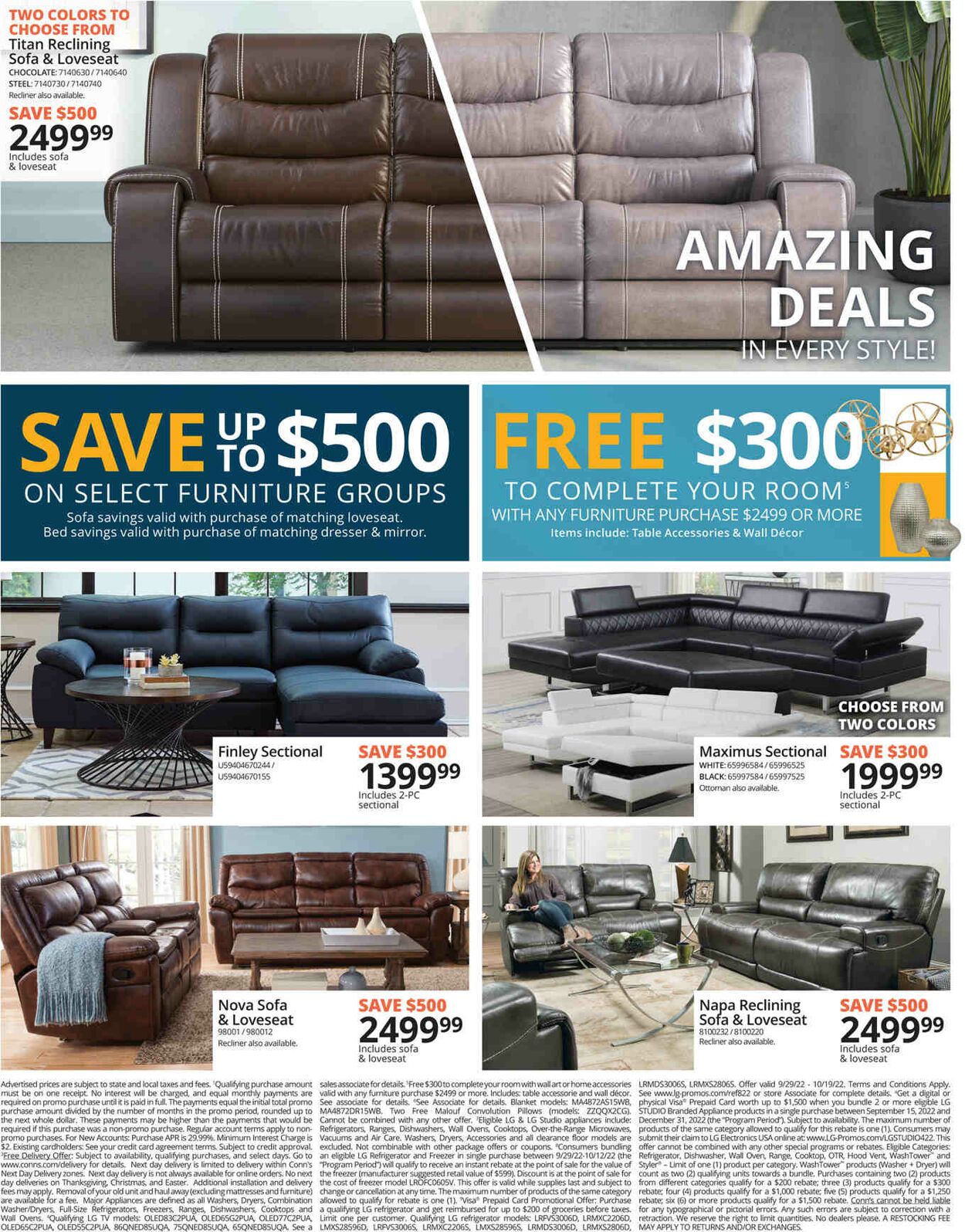 Conn's Home Plus Weekly Ad Circular - valid 09/29-10/12/2022 (Page 2)