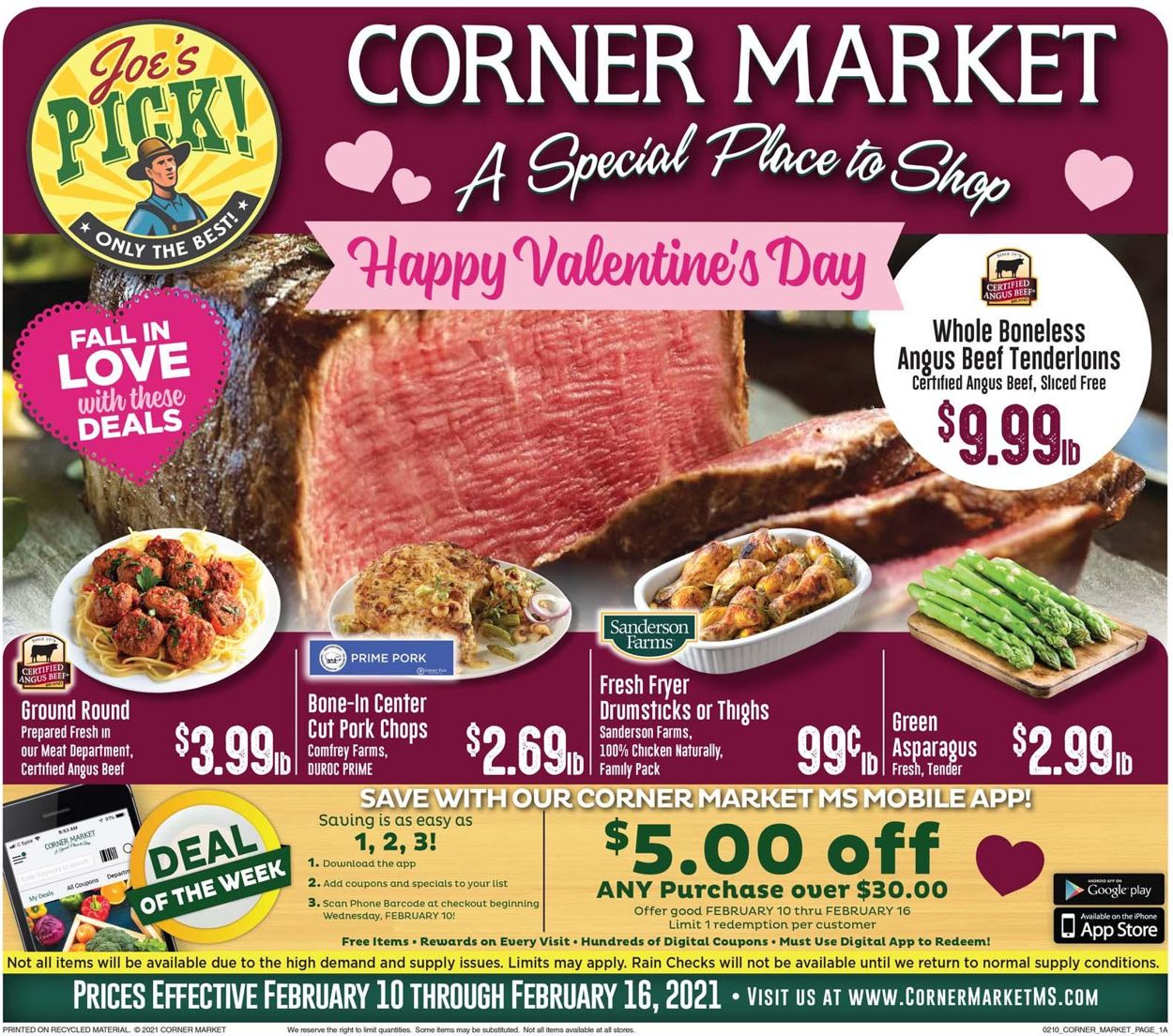 Corner Market Weekly Ad Circular - valid 02/10-02/16/2021