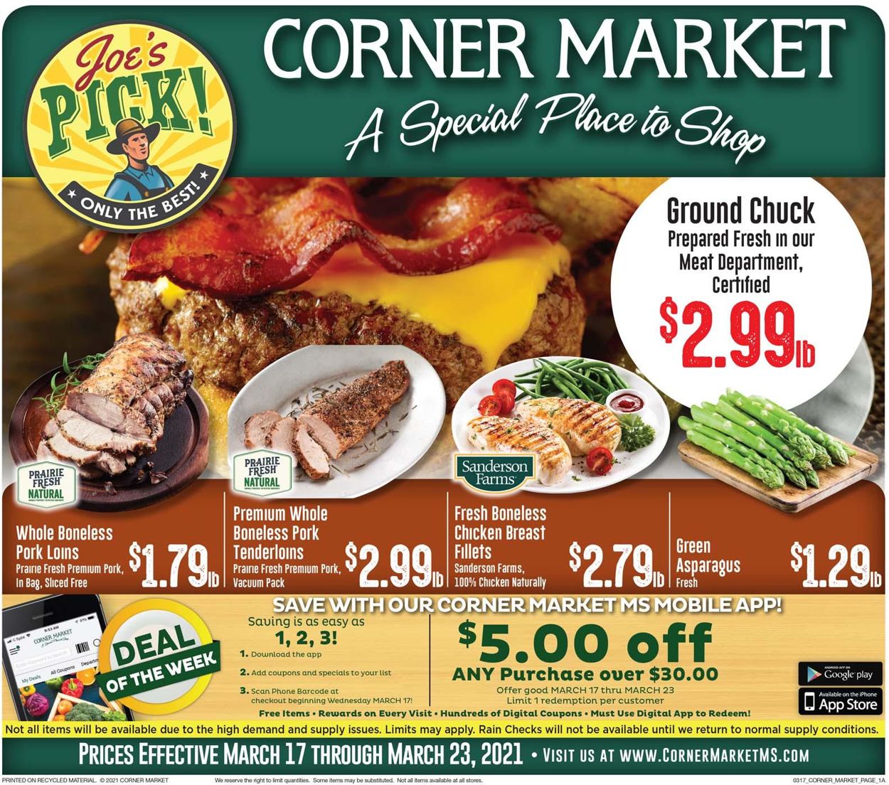 Corner Market Weekly Ad Circular - valid 03/17-03/23/2021