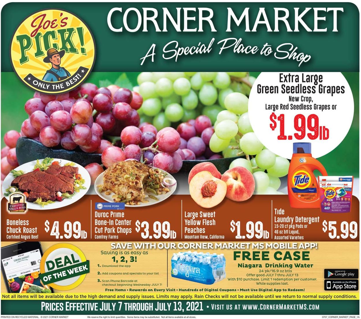 Corner Market Weekly Ad Circular - valid 07/07-07/13/2021