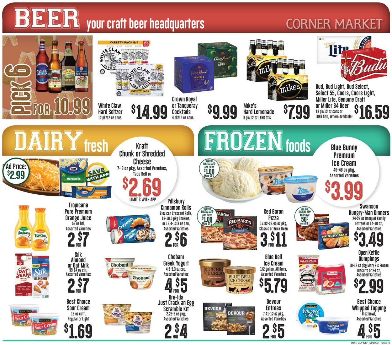 Corner Market Weekly Ad Circular - valid 09/14-09/20/2022 (Page 6)