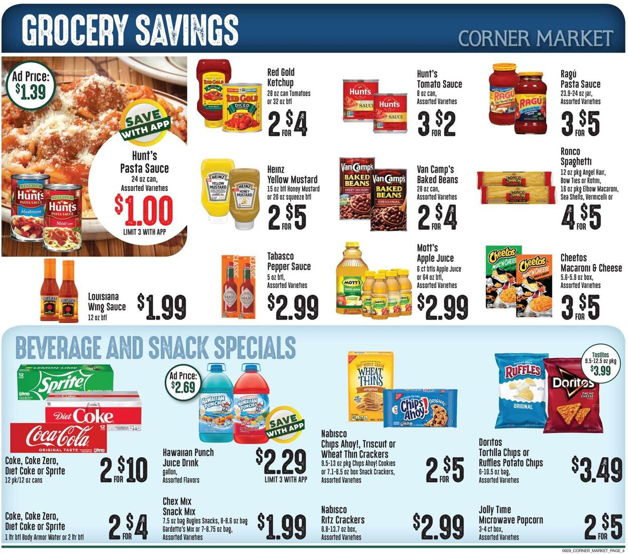 Corner Market Weekly Ad Circular - valid 09/28-10/04/2022 (Page 4)