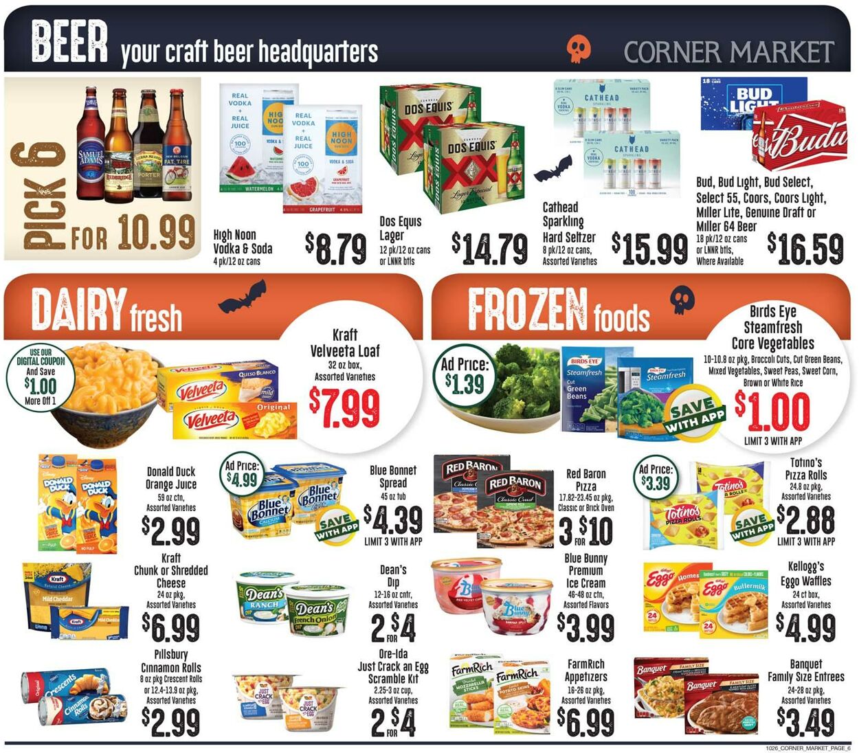 Corner Market Weekly Ad Circular - valid 10/26-11/01/2022 (Page 6)