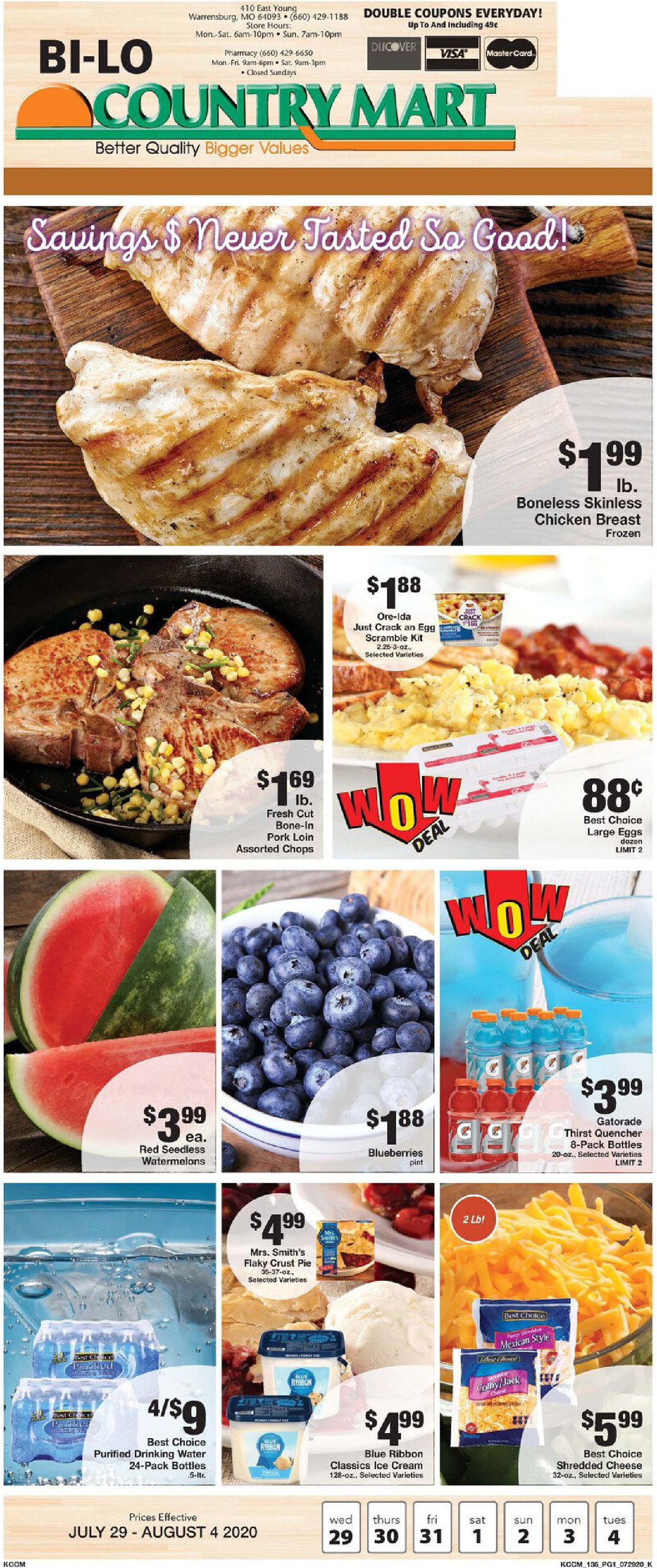 Country Mart Weekly Ad Circular - valid 07/29-08/04/2020