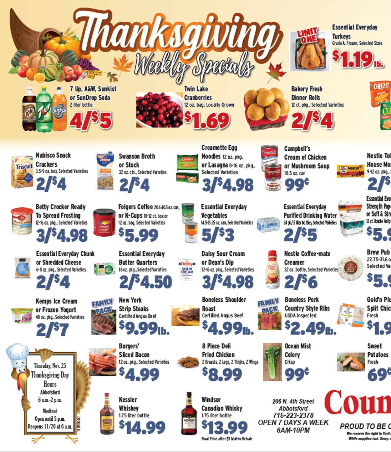 County Market Thanksgiving 2021 Weekly Ad Circular - valid 11/15-11/21/2021