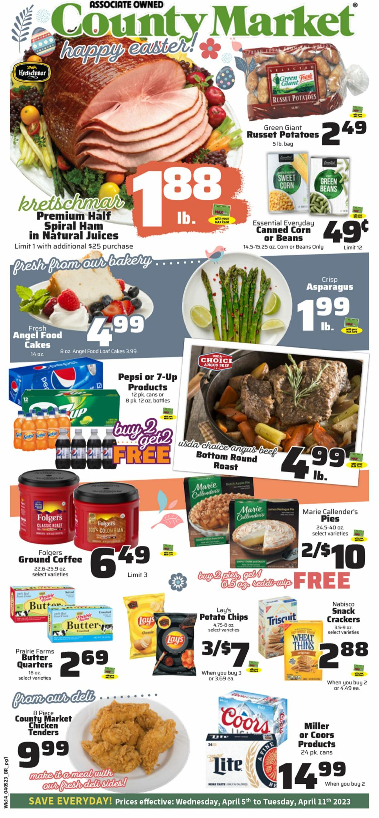 County Market Weekly Ad Circular - valid 04/05-04/11/2023