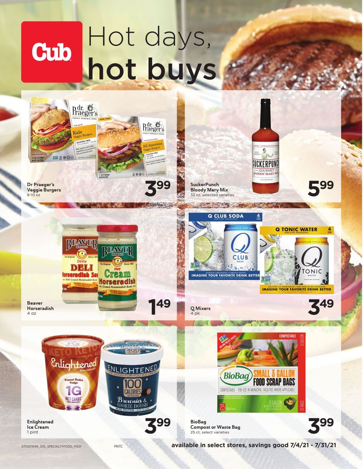 Cub Foods Weekly Ad Circular - valid 07/04-07/31/2021
