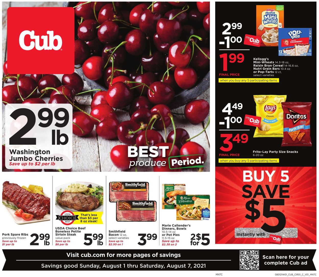 Cub Foods Weekly Ad Circular - valid 08/01-08/07/2021