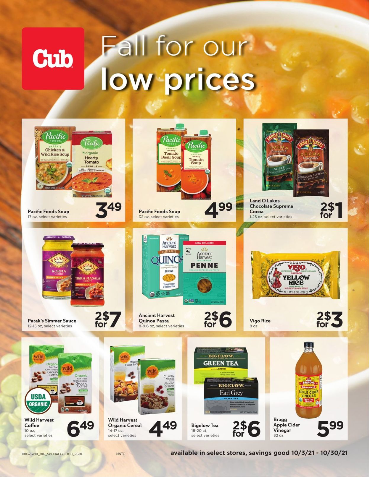Cub Foods Weekly Ad Circular - valid 10/03-10/30/2021