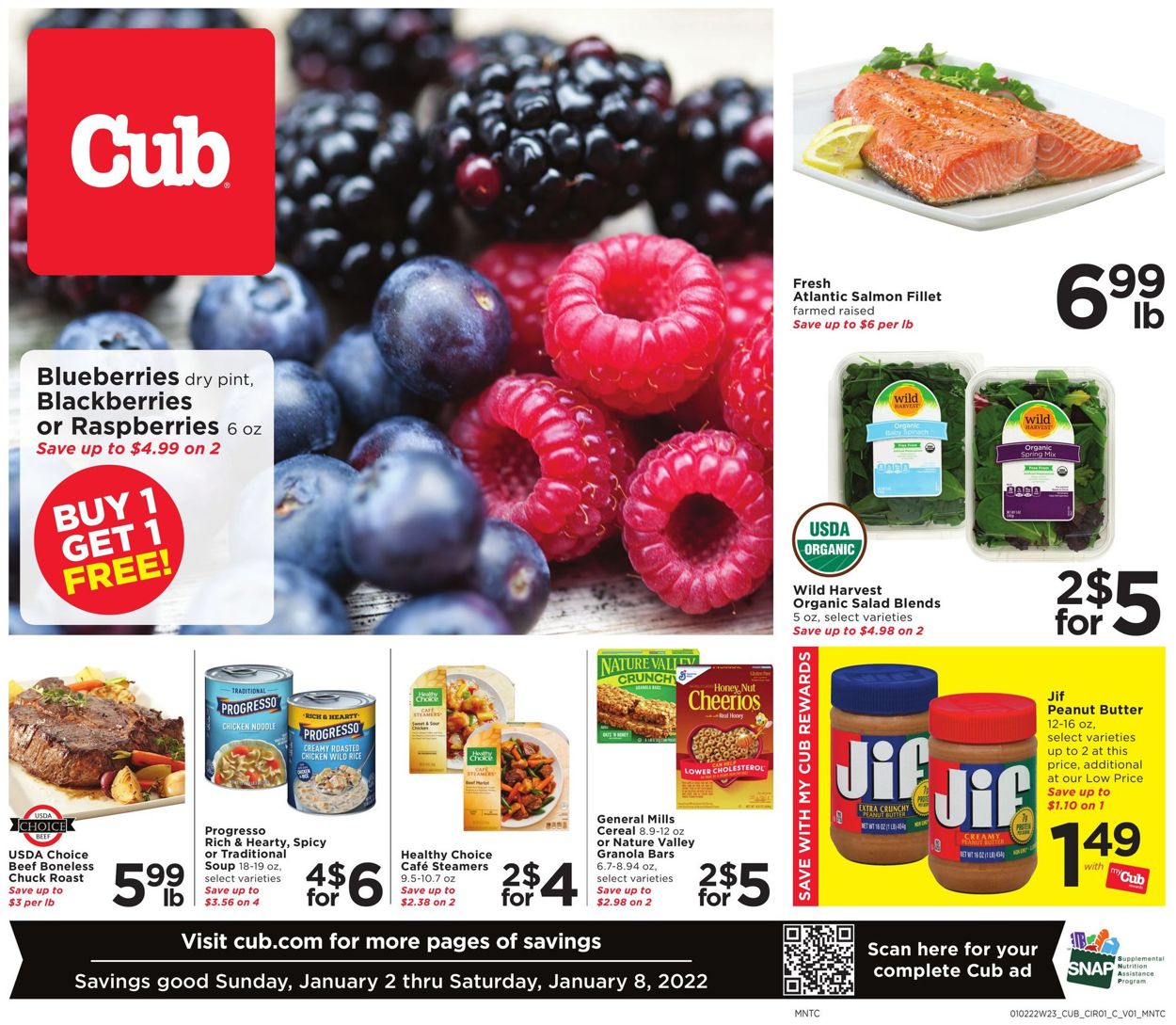 Cub Foods Weekly Ad Circular - valid 01/02-01/08/2022