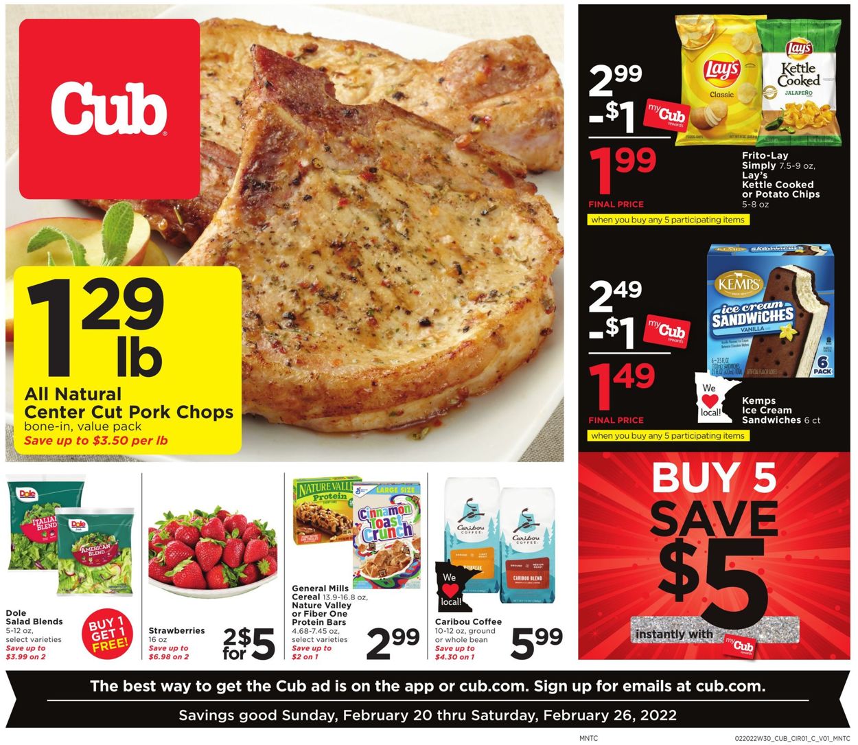 Cub Foods Weekly Ad Circular - valid 02/20-02/26/2022
