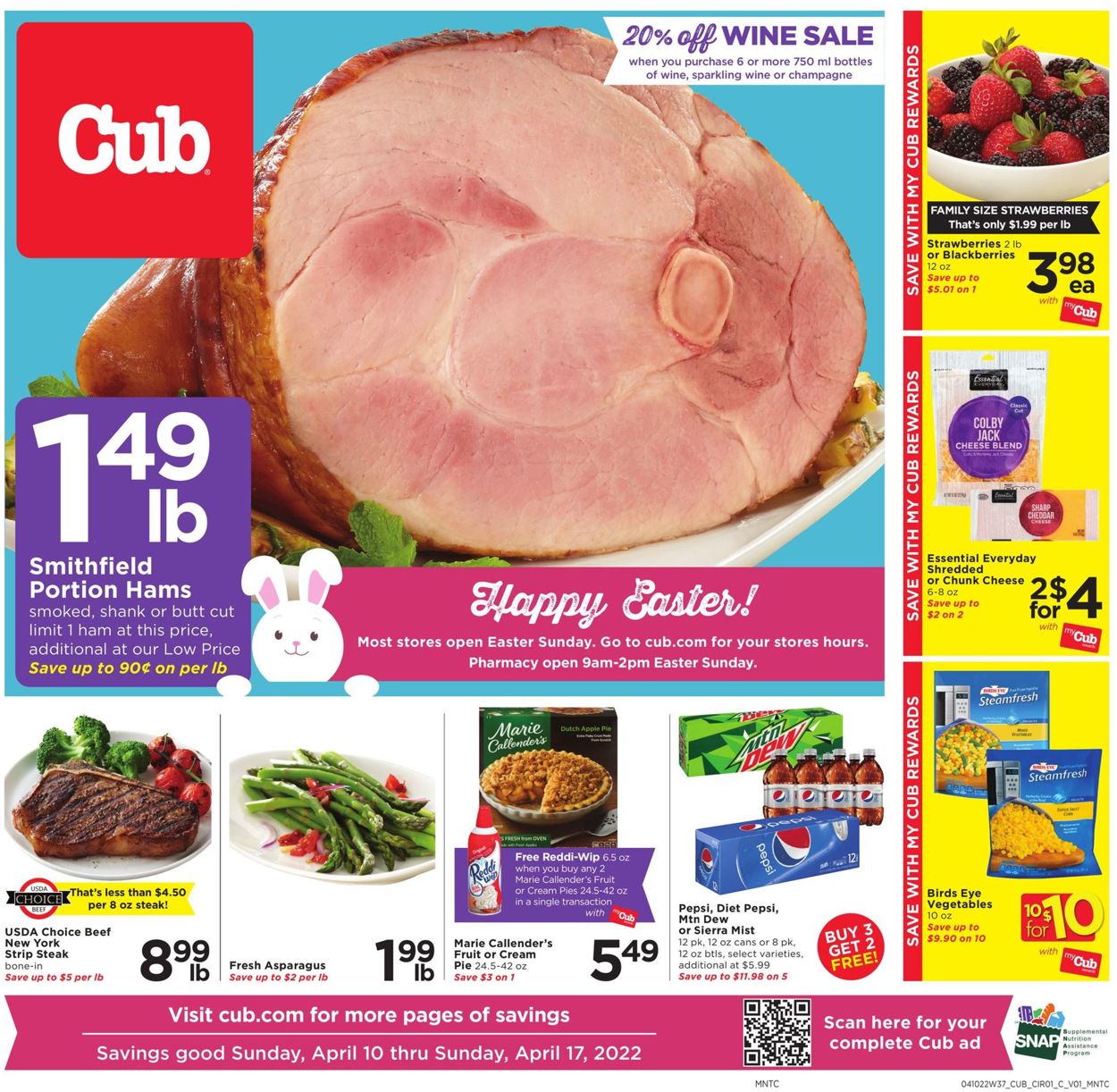 Cub Foods EASTER 2022 Weekly Ad Circular - valid 04/10-04/17/2022