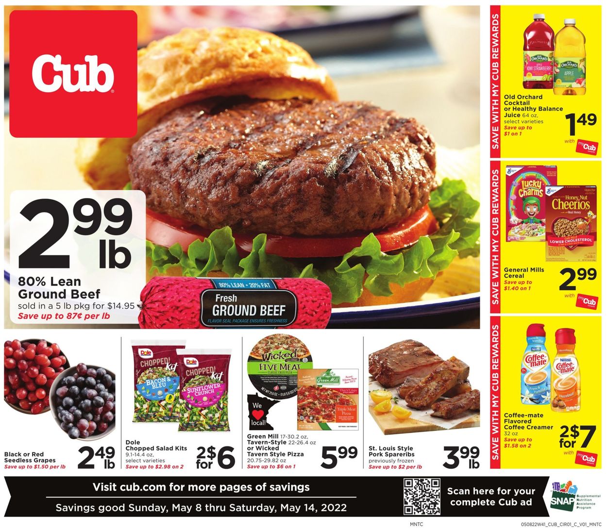 Cub Foods Weekly Ad Circular - valid 05/08-05/14/2022