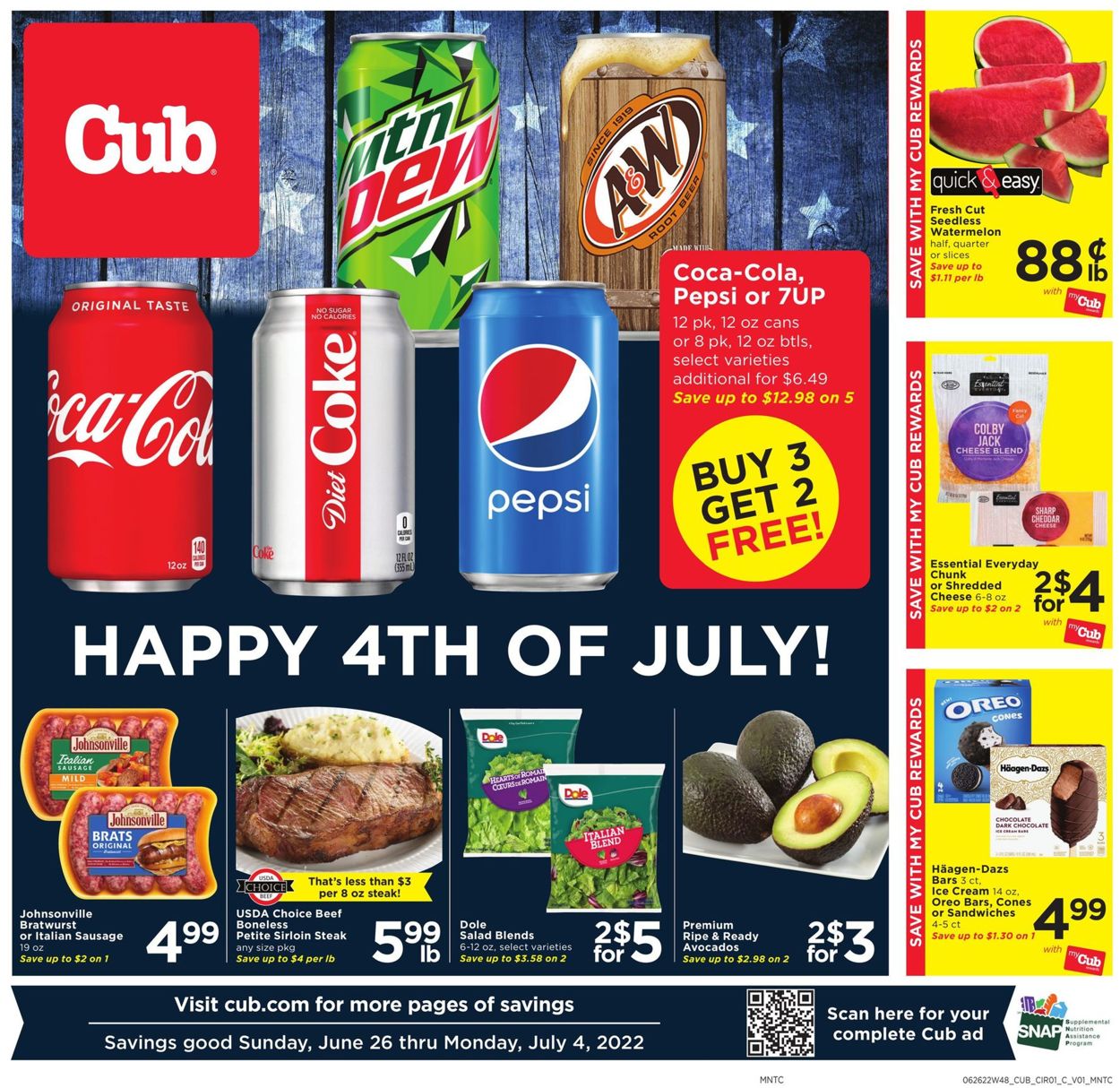 Cub Foods Weekly Ad Circular - valid 06/26-07/04/2022