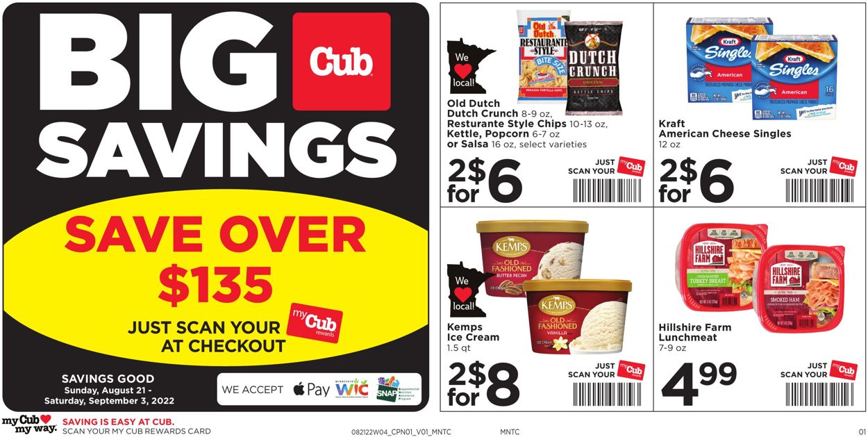 Cub Foods Weekly Ad Circular - valid 08/21-09/03/2022