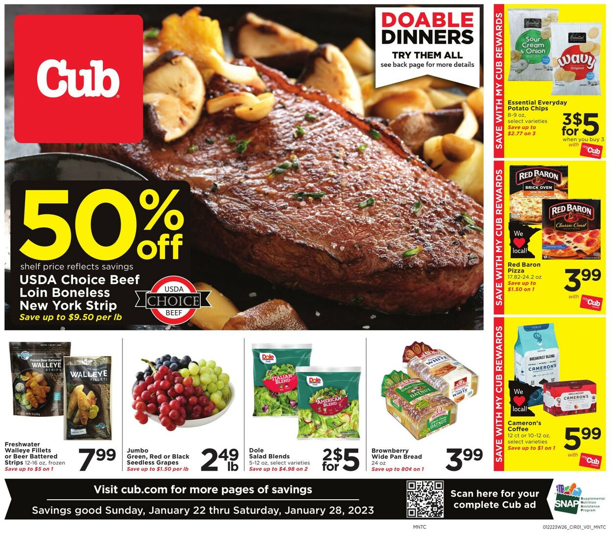 Cub Foods Weekly Ad Circular - valid 01/22-01/28/2023
