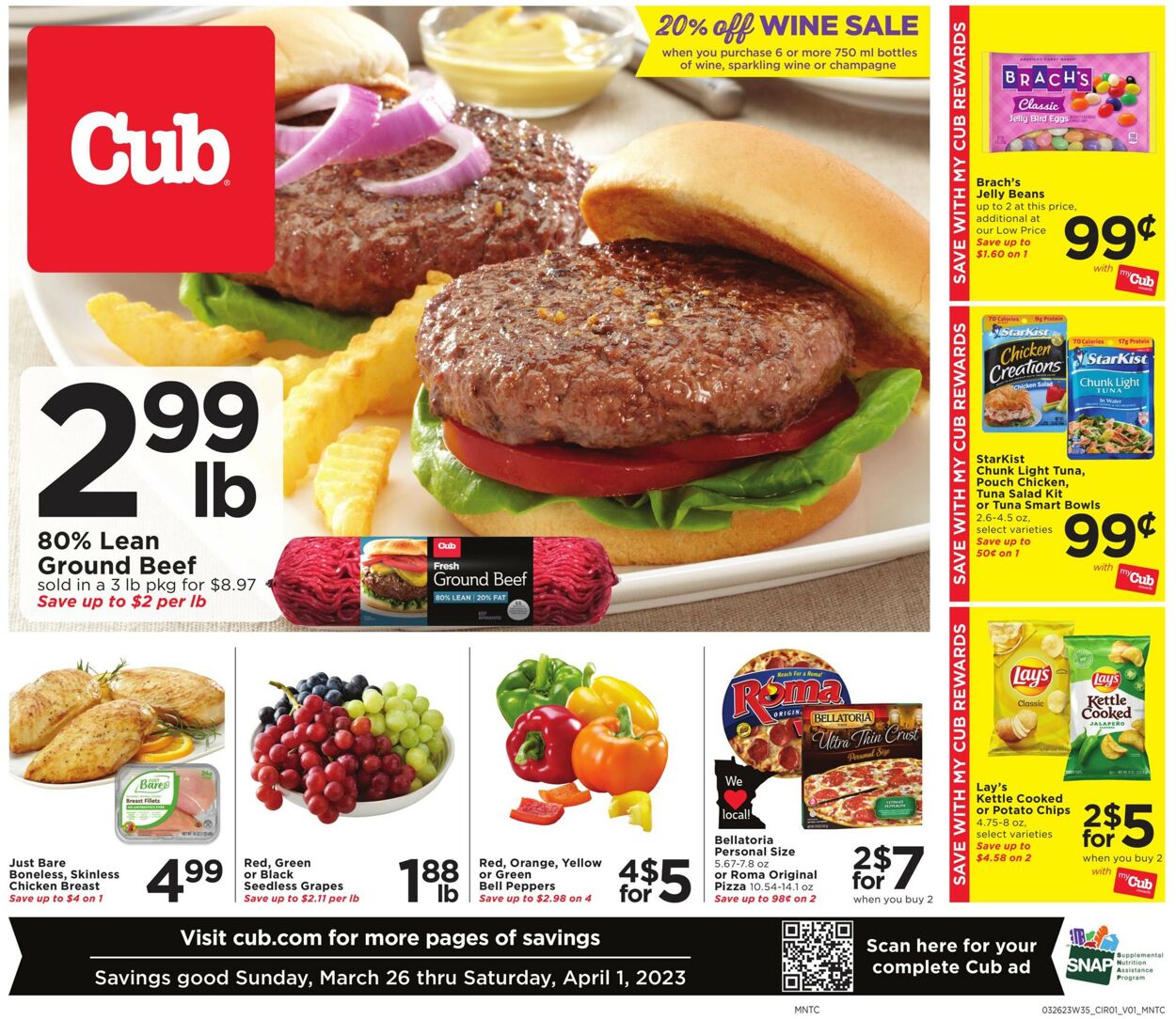 Cub Foods Weekly Ad Circular - valid 03/26-04/01/2023