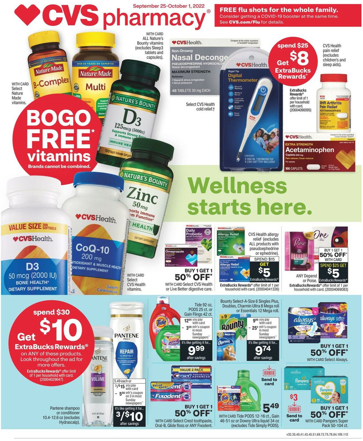 CVS Pharmacy Weekly Ad Circular - valid 09/25-10/01/2022