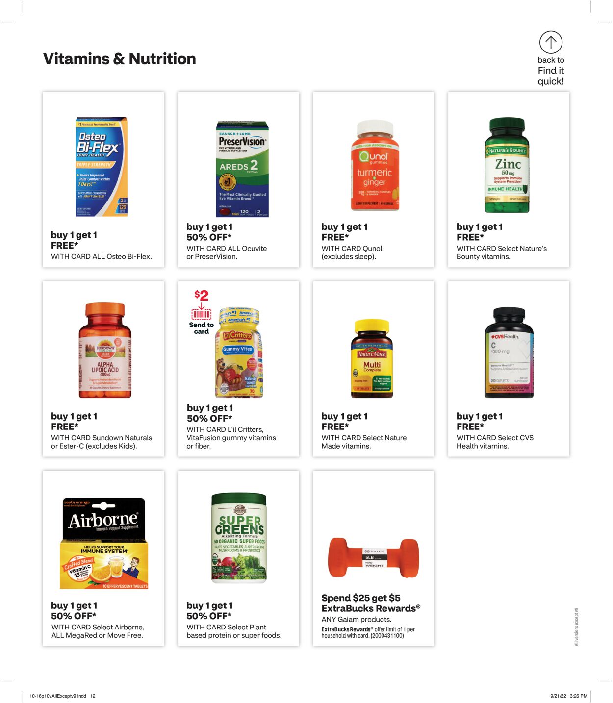 CVS Pharmacy Weekly Ad Circular - valid 10/16-10/22/2022 (Page 10)