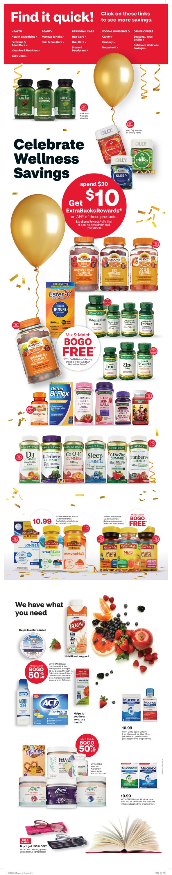 CVS Pharmacy Weekly Ad Circular - valid 01/22-01/28/2023 (Page 4)