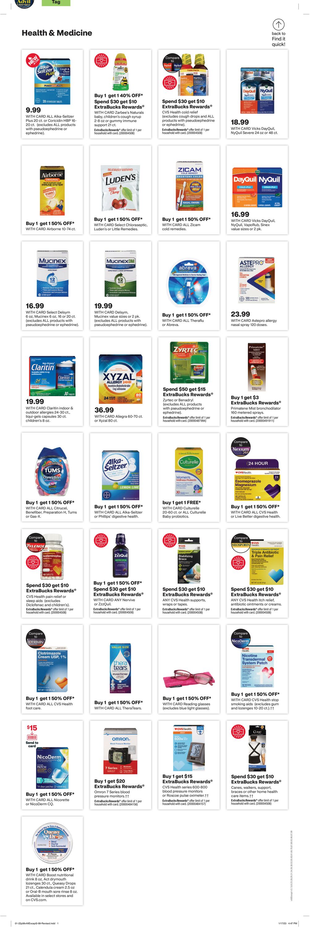 CVS Pharmacy Weekly Ad Circular - valid 01/22-01/28/2023 (Page 6)