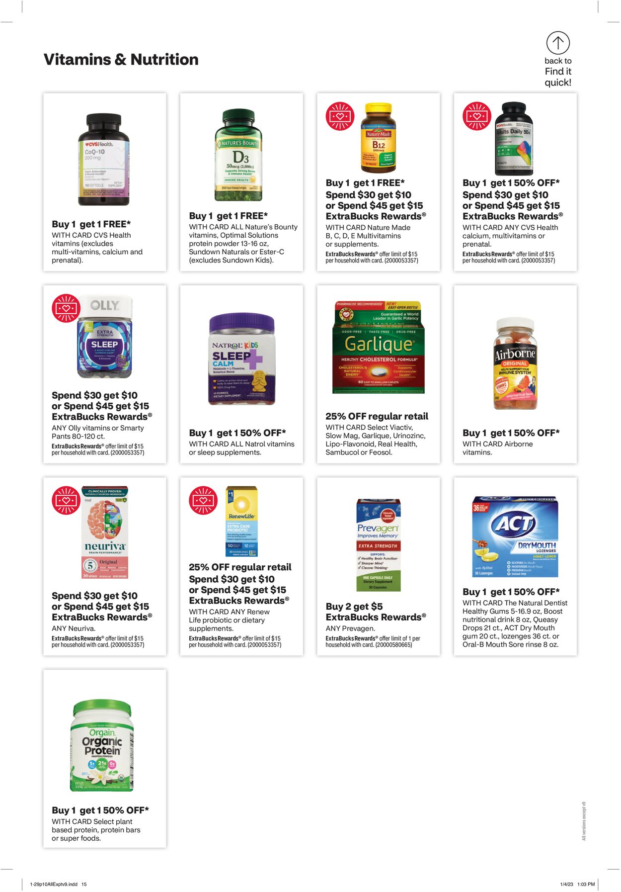 CVS Pharmacy Weekly Ad Circular - valid 01/29-02/05/2023 (Page 10)