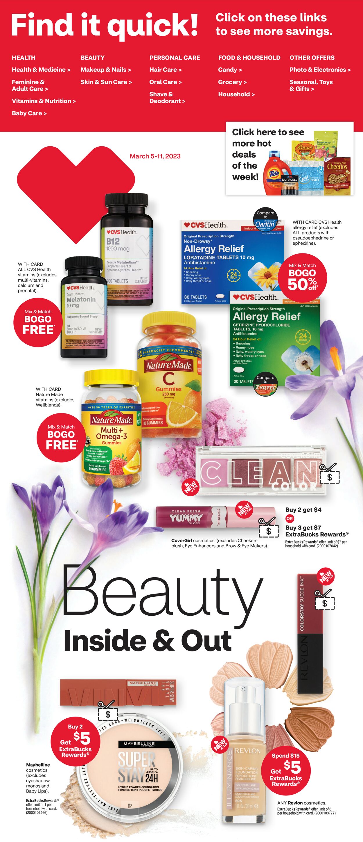 CVS Pharmacy Weekly Ad Circular - valid 03/05-03/12/2023