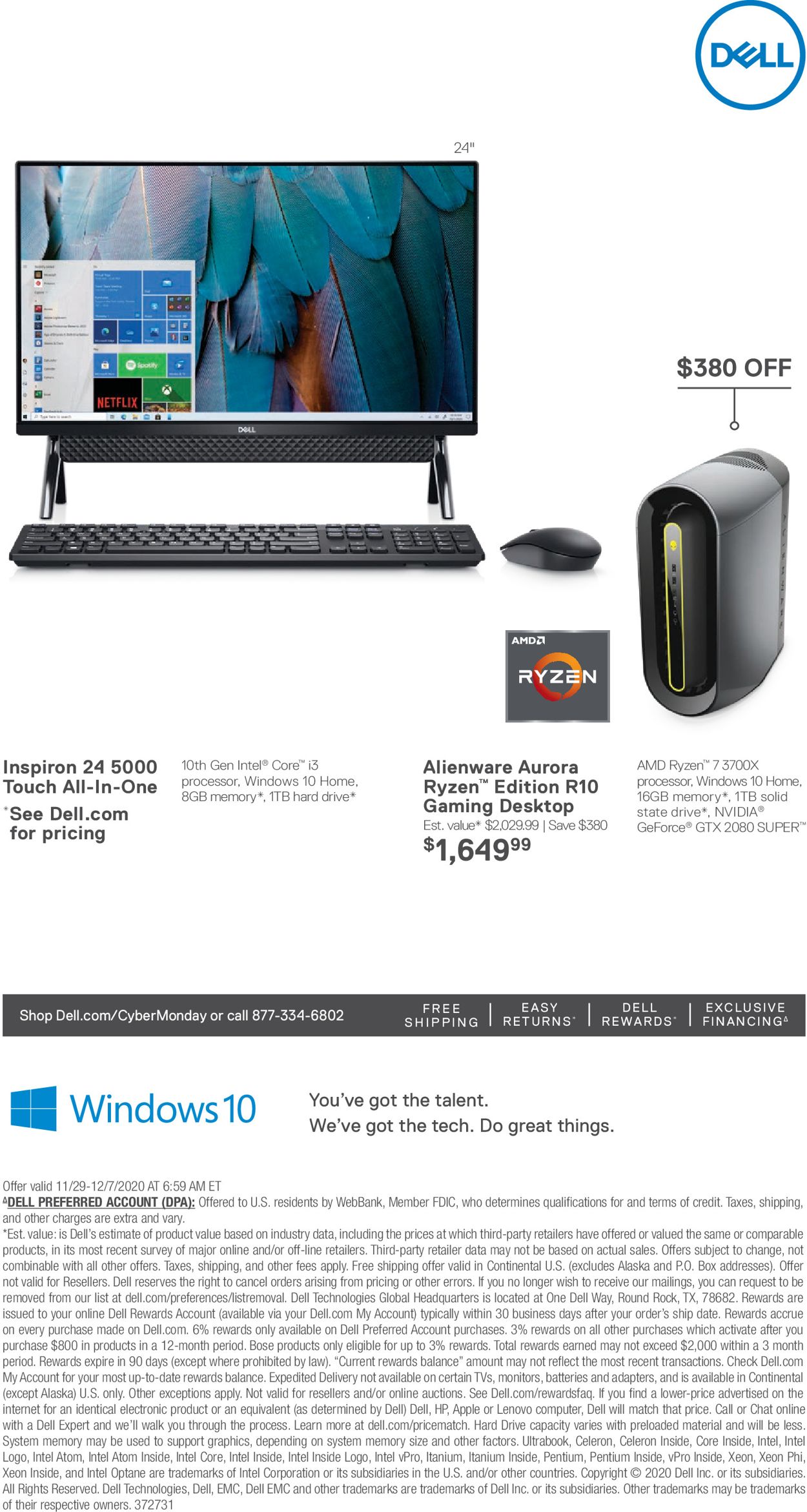 Dell Cyber Monday 2020 Weekly Ad Circular - valid 11/29-12/07/2020 (Page 6)