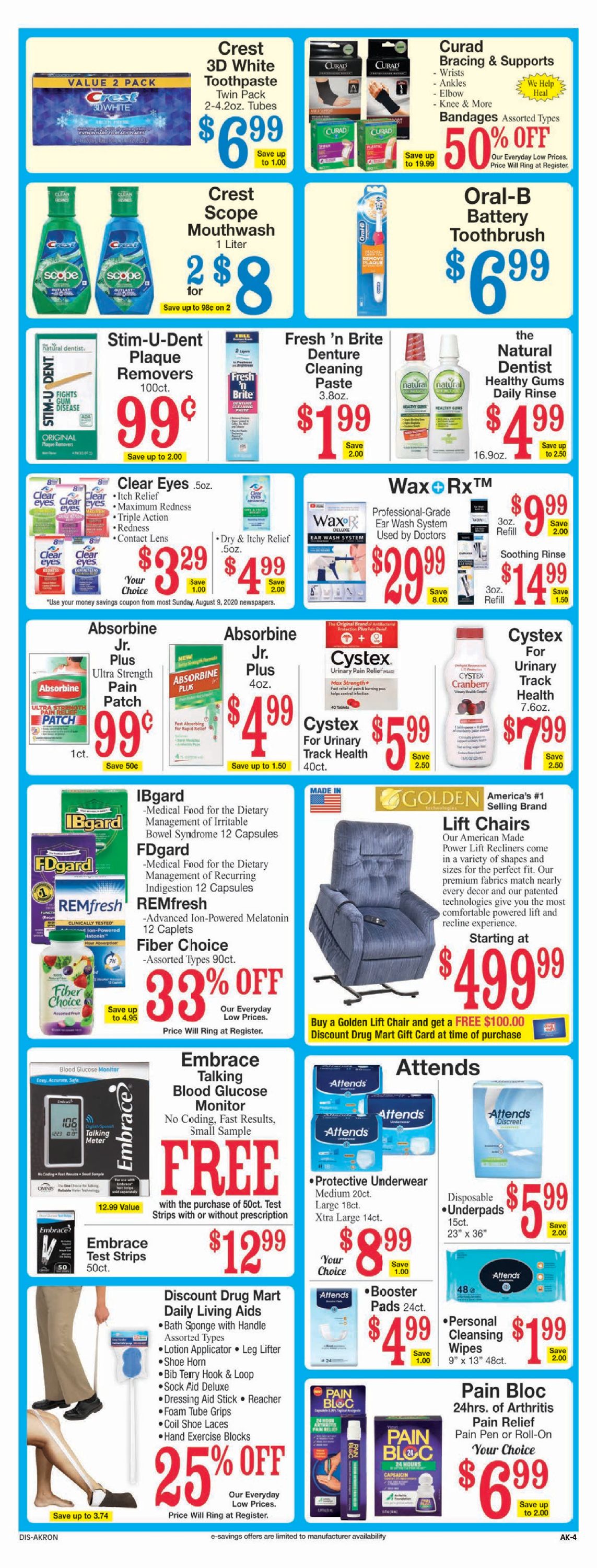 Discount Drug Mart Weekly Ad Circular - valid 08/12-08/18/2020 (Page 4)