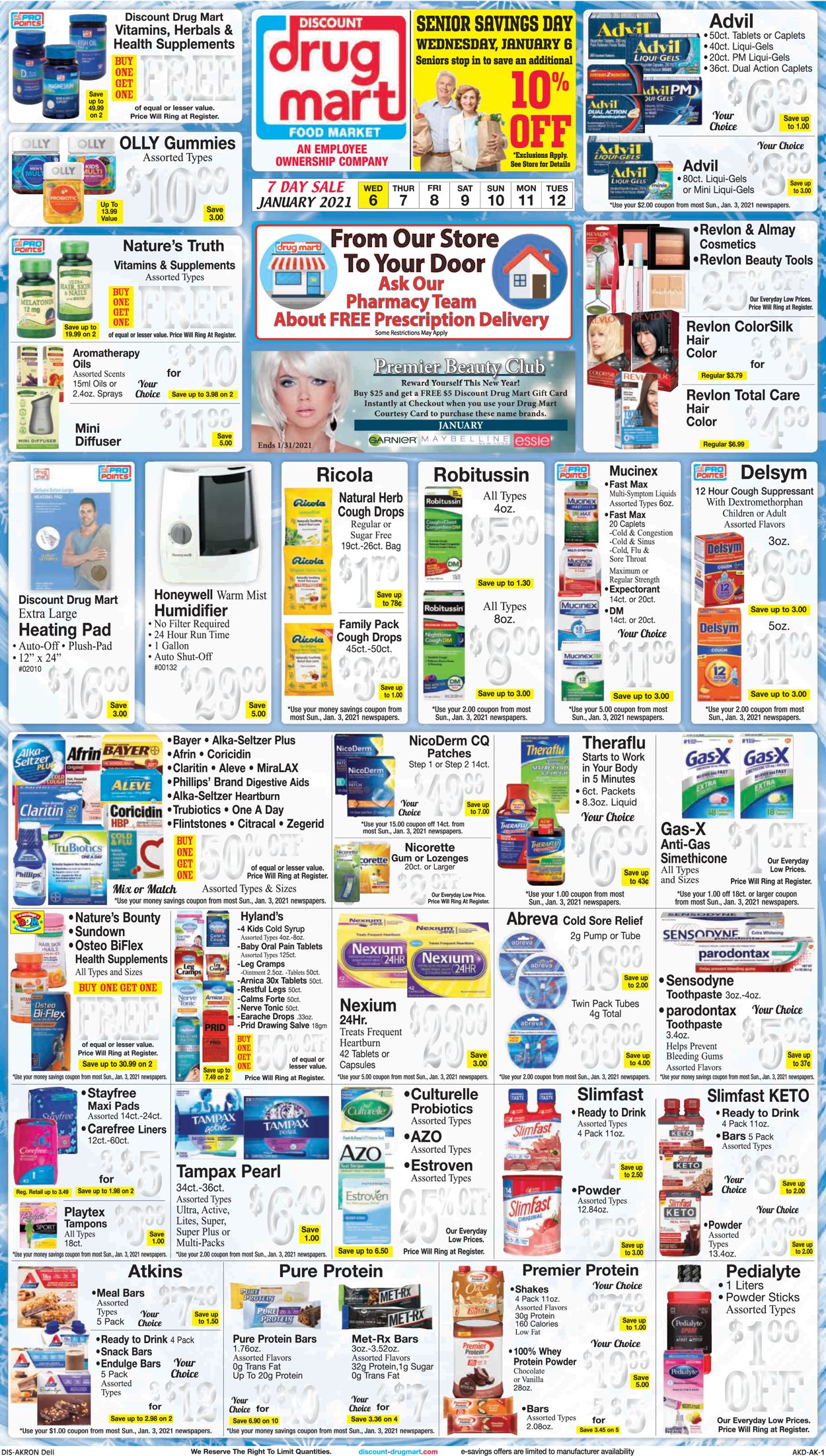 Discount Drug Mart Weekly Ad Circular - valid 01/06-01/12/2021